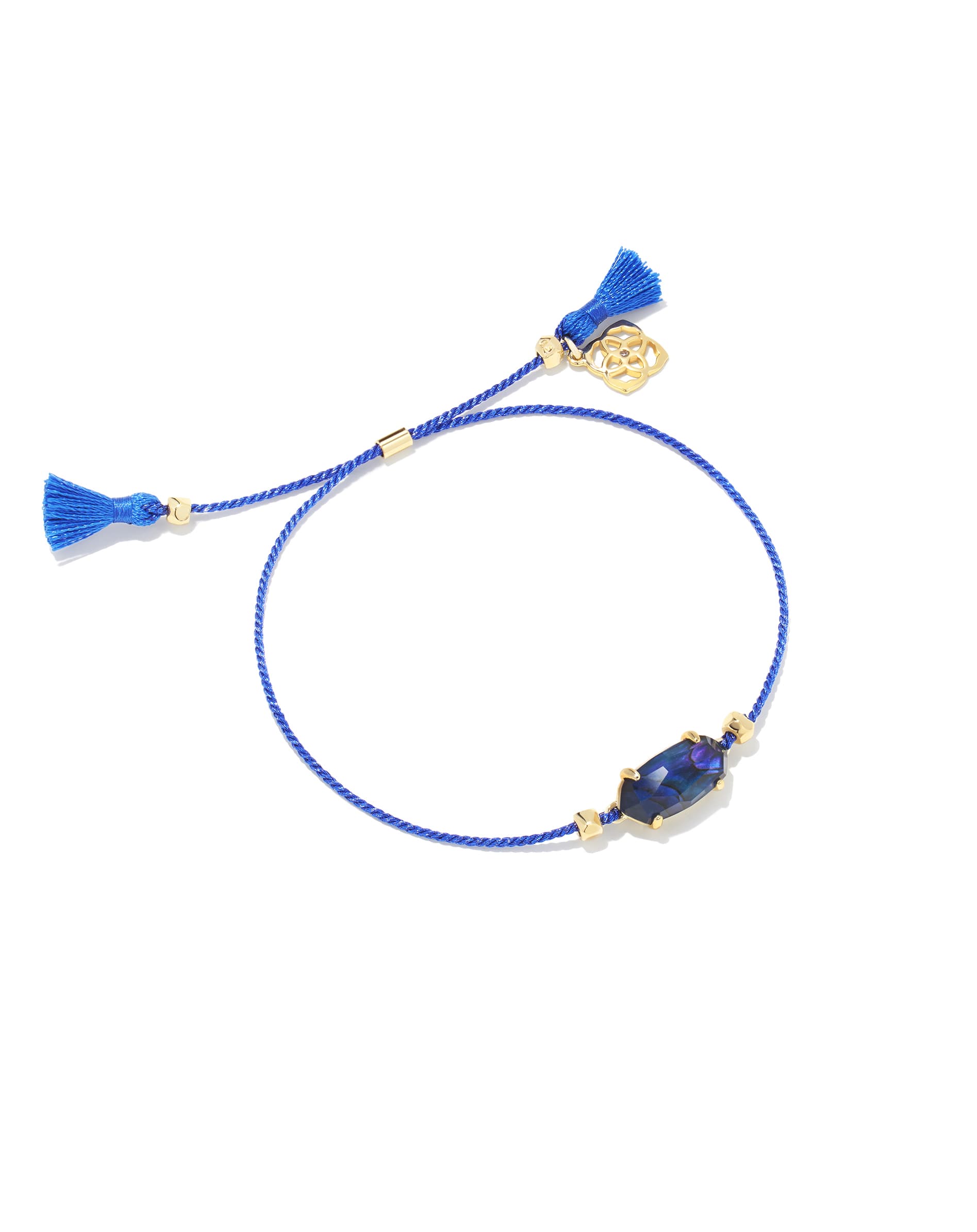 Everlyne Navy Cord Friendship Bracelet in Navy Abalone