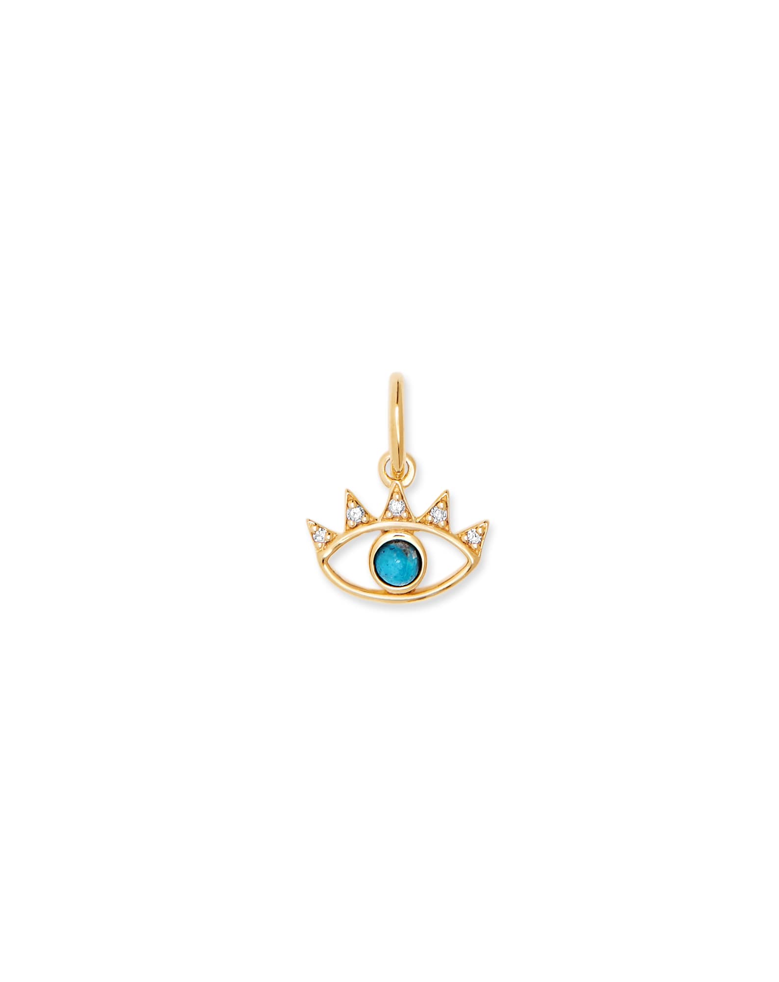 Bright Eye Charm in 18k Gold Vermeil