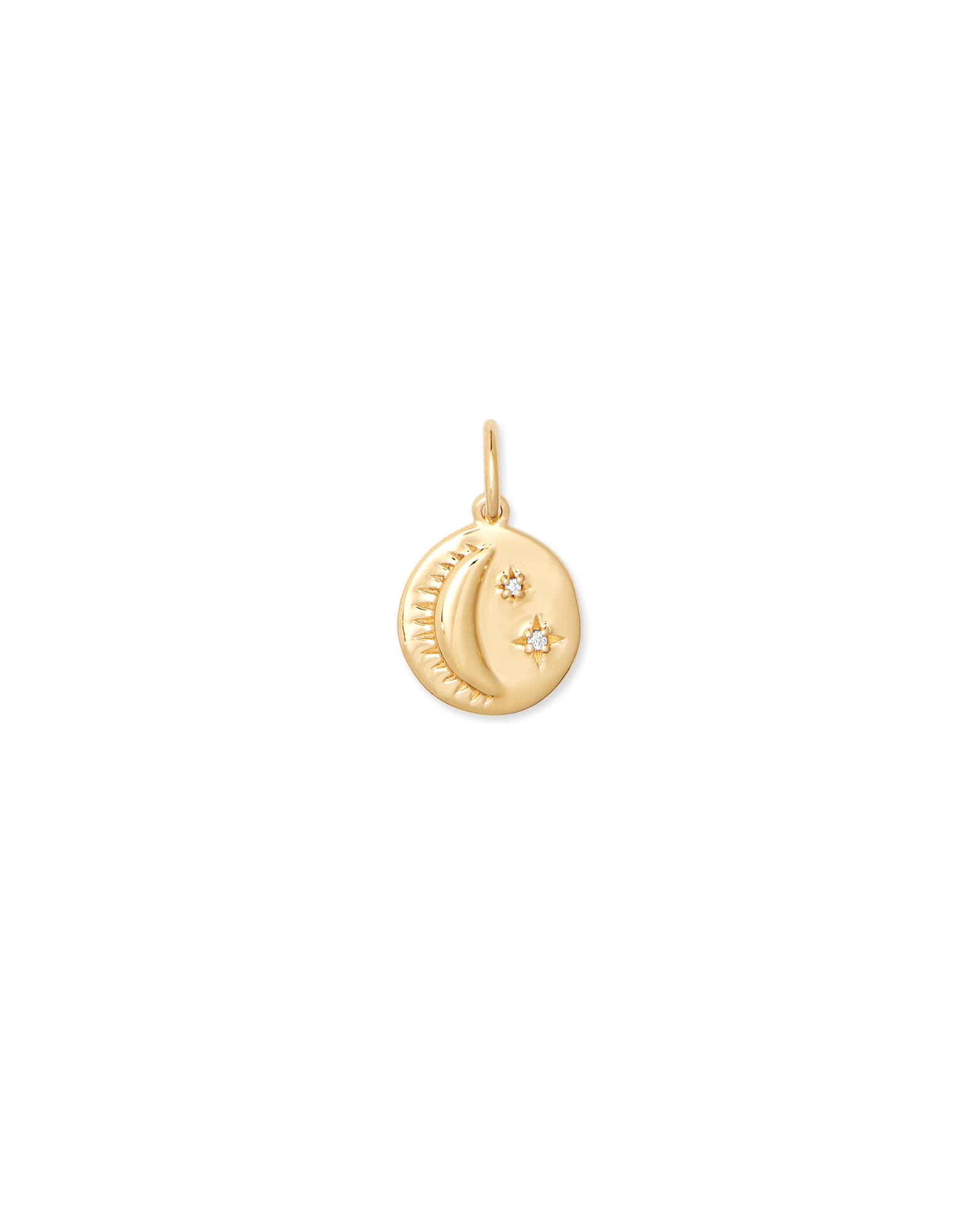 Celestial Coin Charm in 18k Gold Vermeil