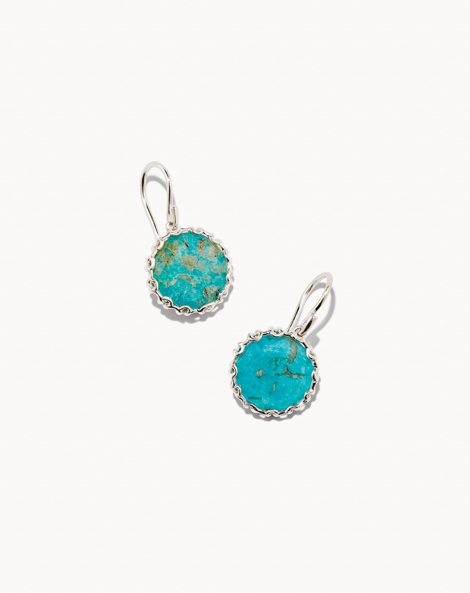 Jane Sterling Silver Drop Earrings in Turquoise