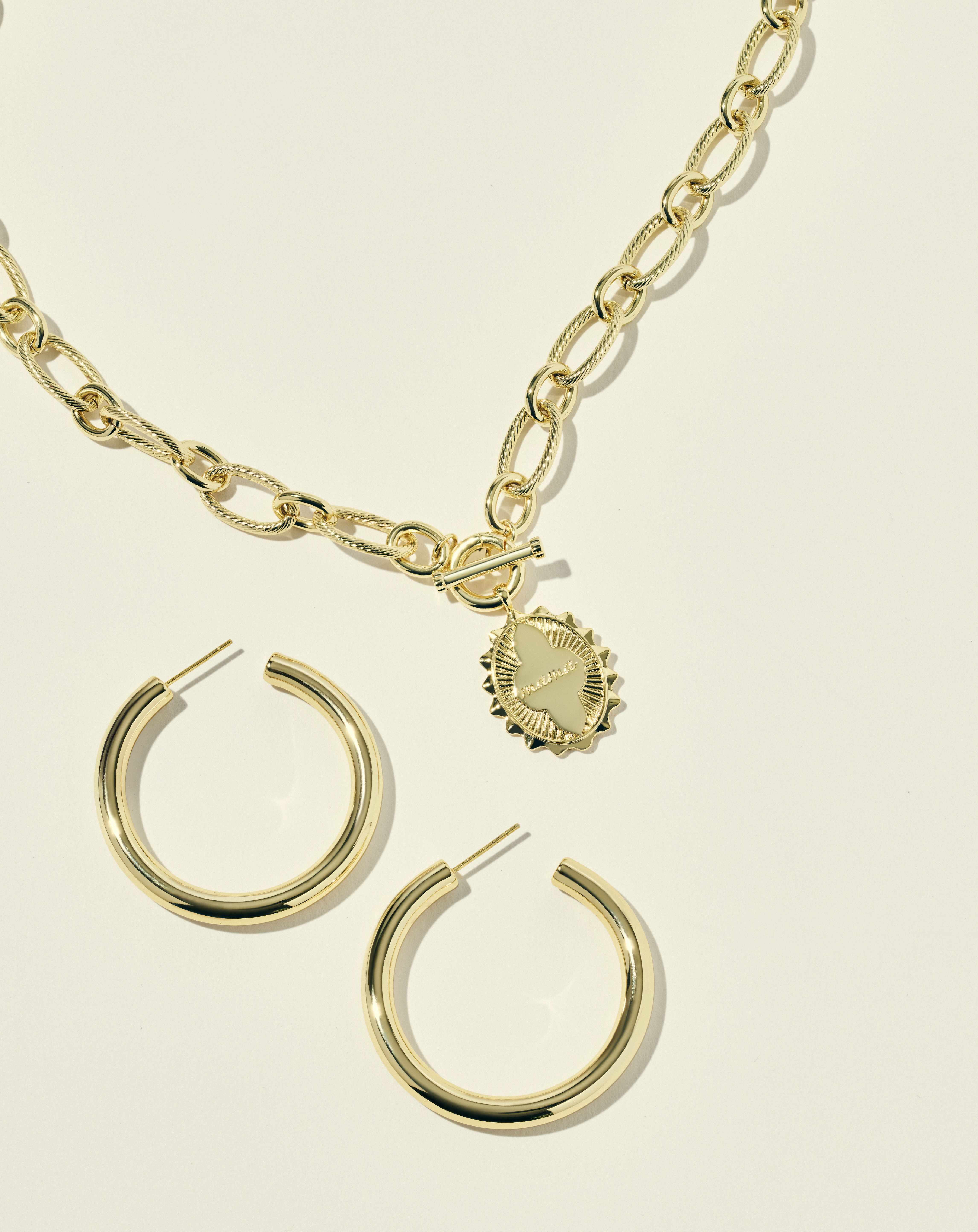 Mama Link Chain Necklace Set, , large