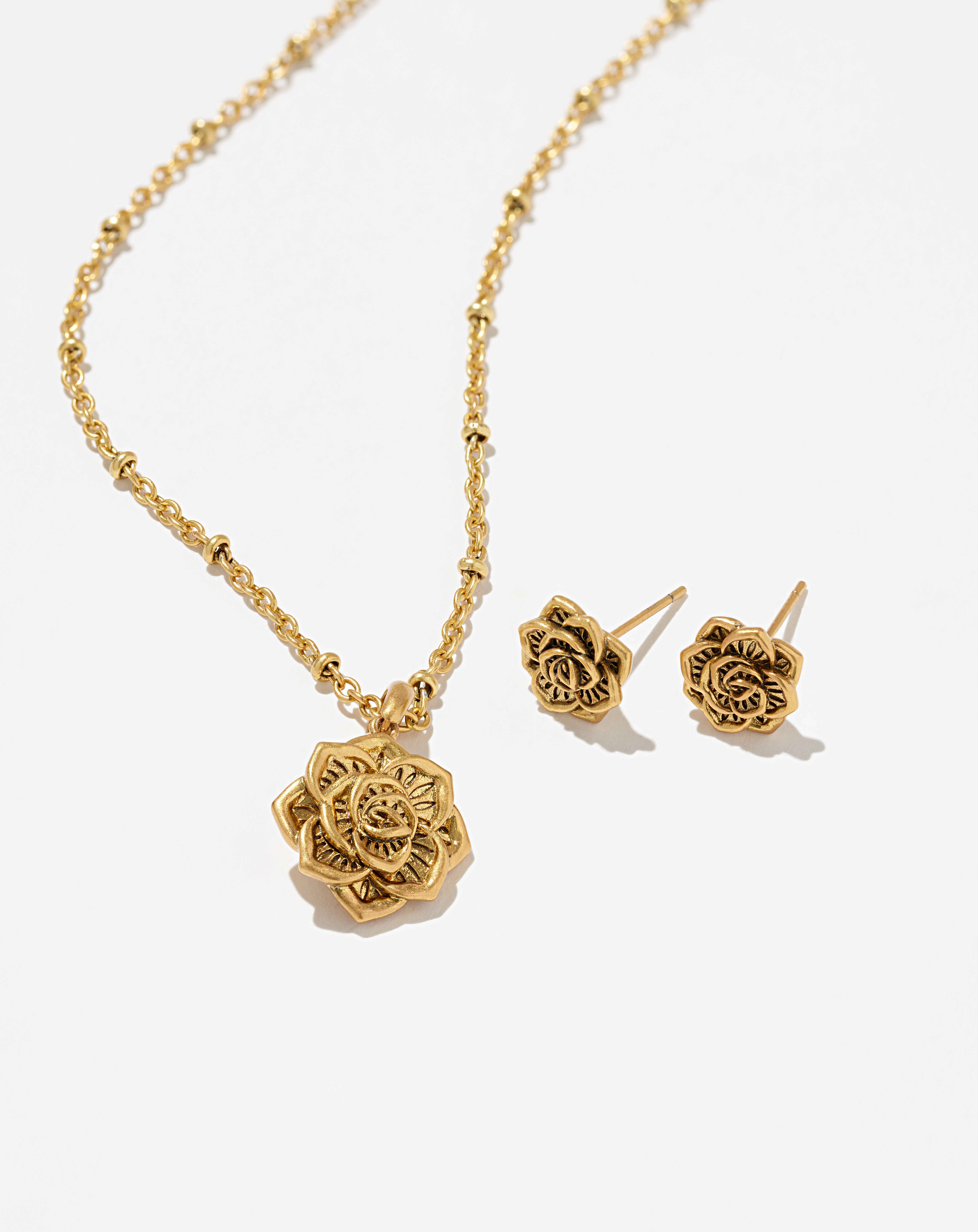 Ansel Necklace and Earrings Set, , large