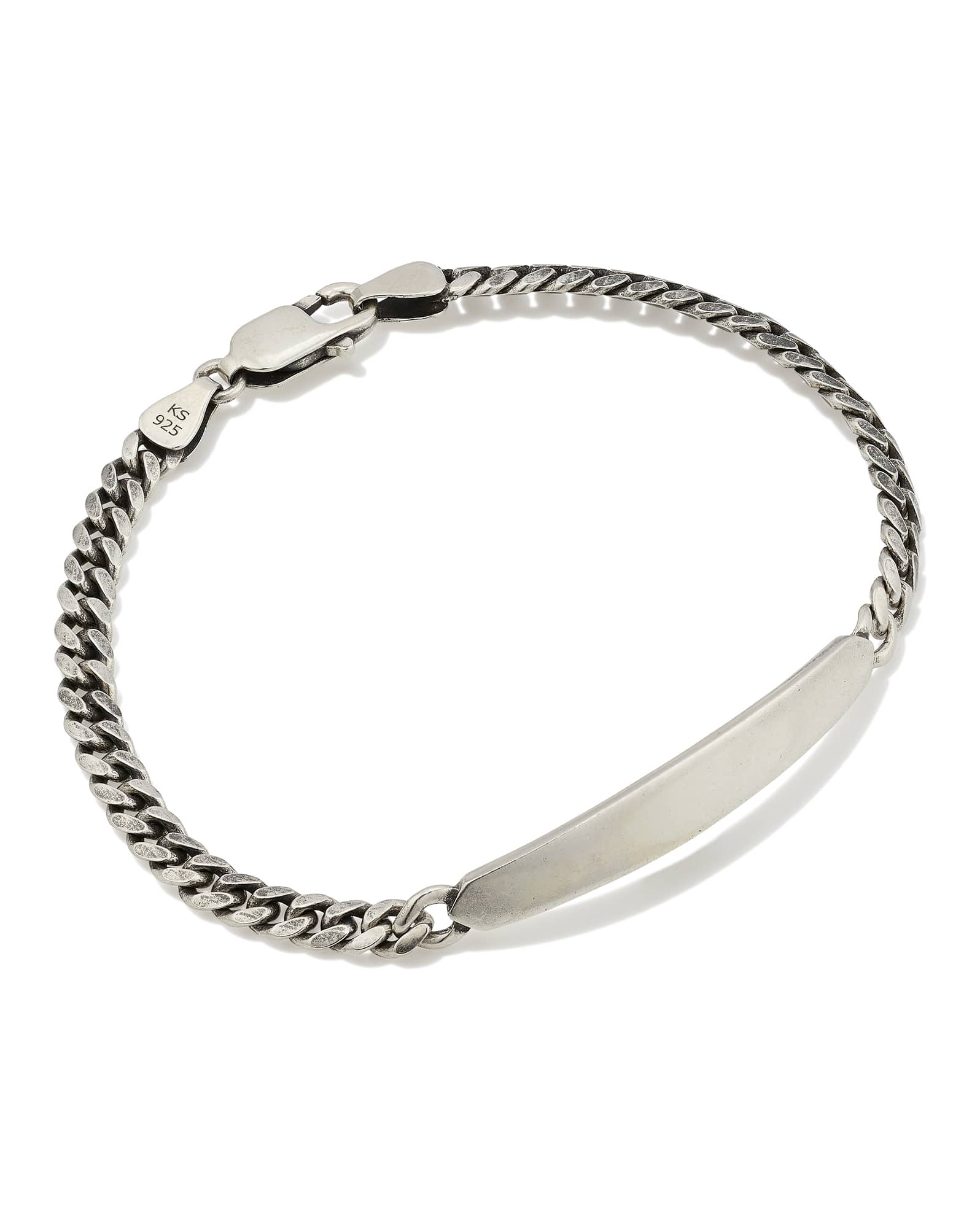 Levi Chain Bracelet in Oxidized Sterling Silver