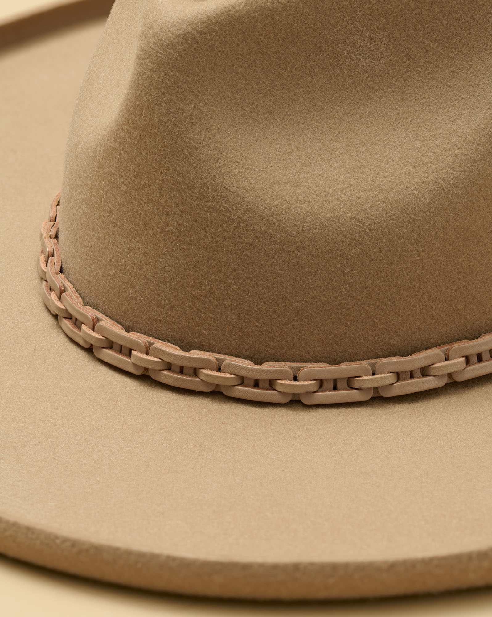 Leather Link Hat Band