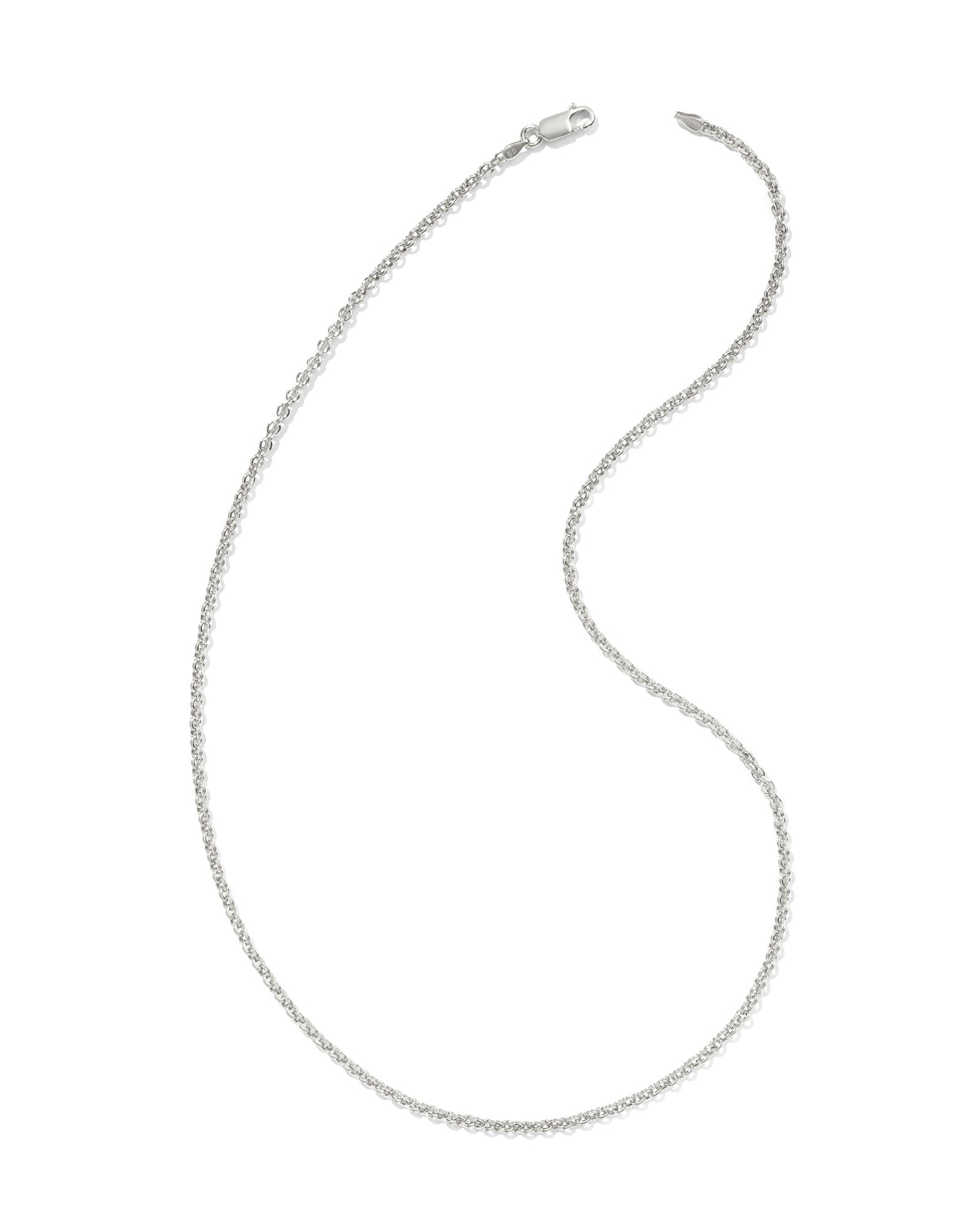Axel 20" Chain Necklace in Oxidized Sterling Silver