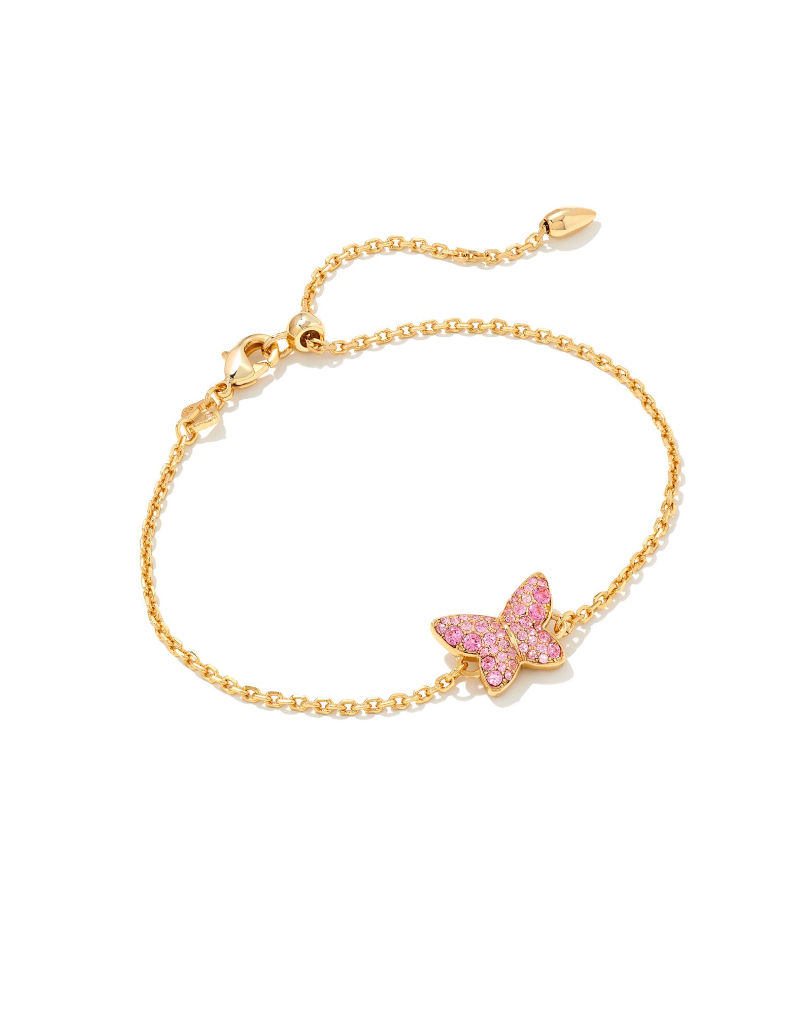 Lillia Butterfly Delicate Bracelet in Crystal