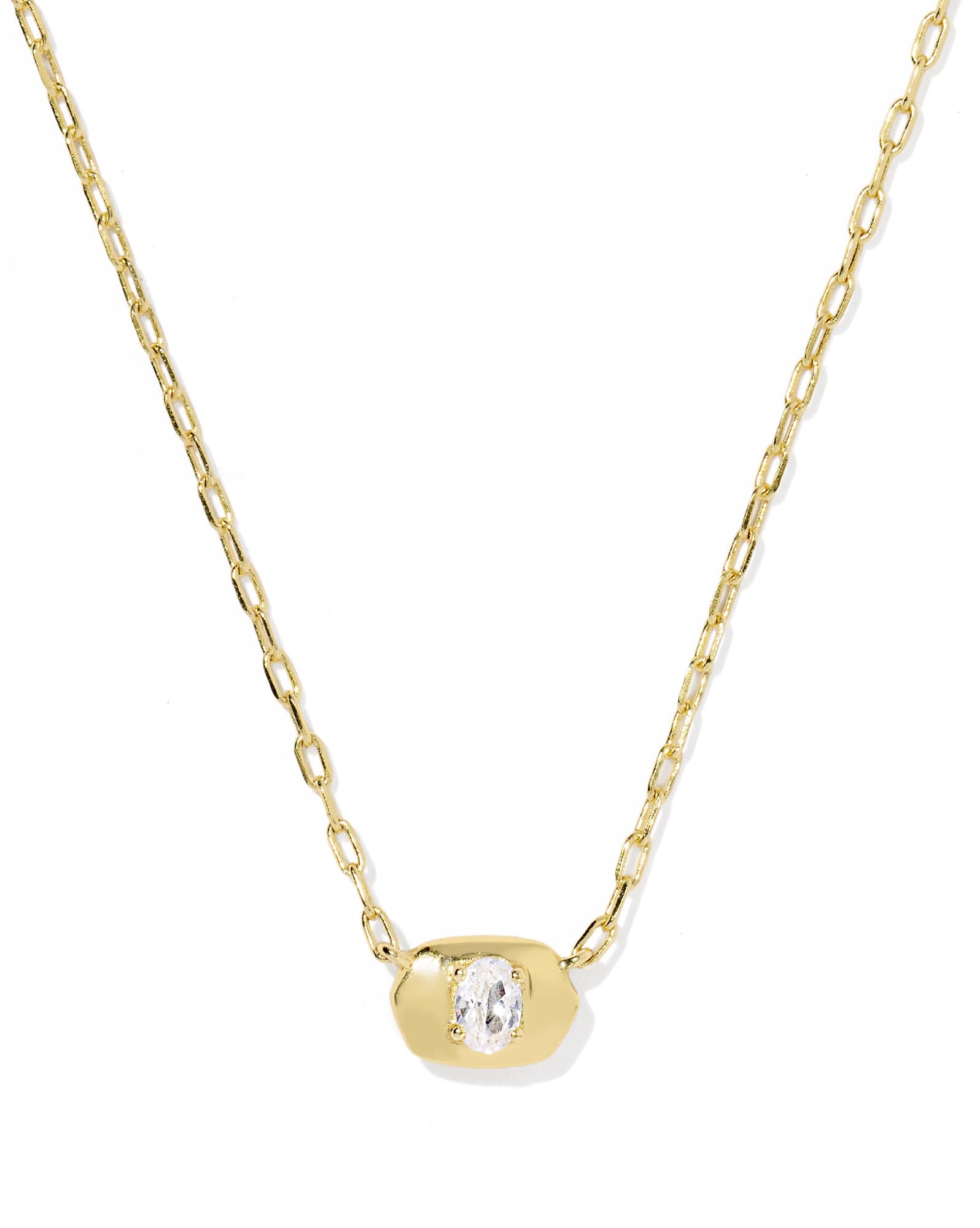 Bria Gold Short Pendant Necklace