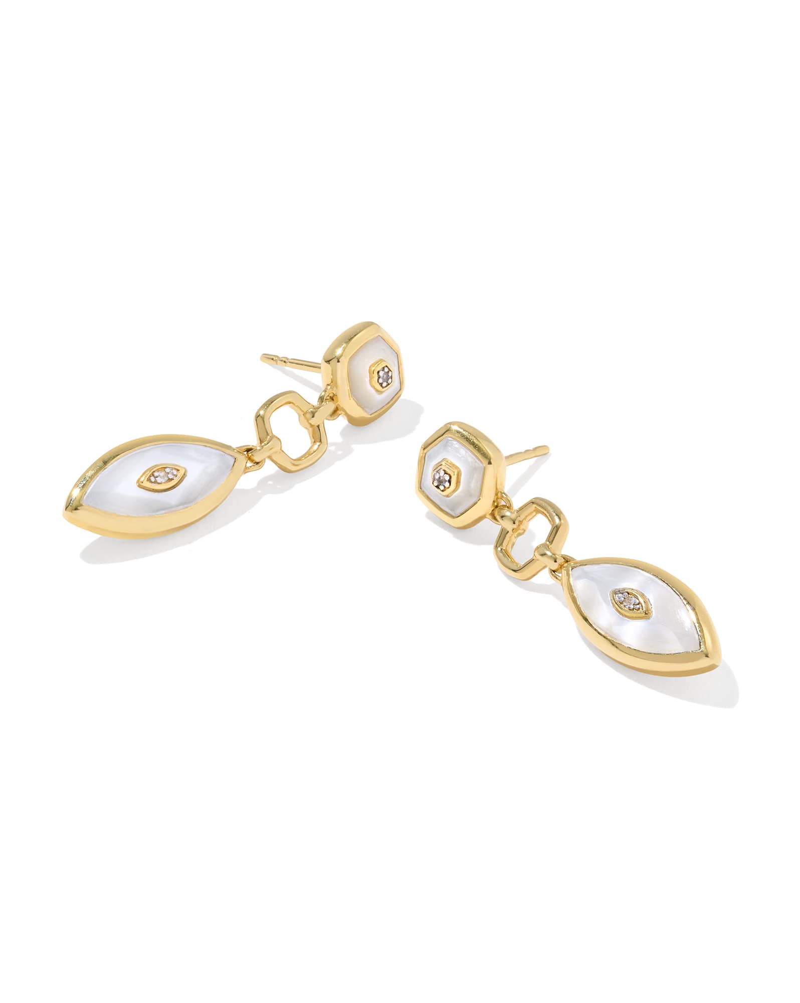 Davie 18k Gold Vermeil Stone Drop Earrings 