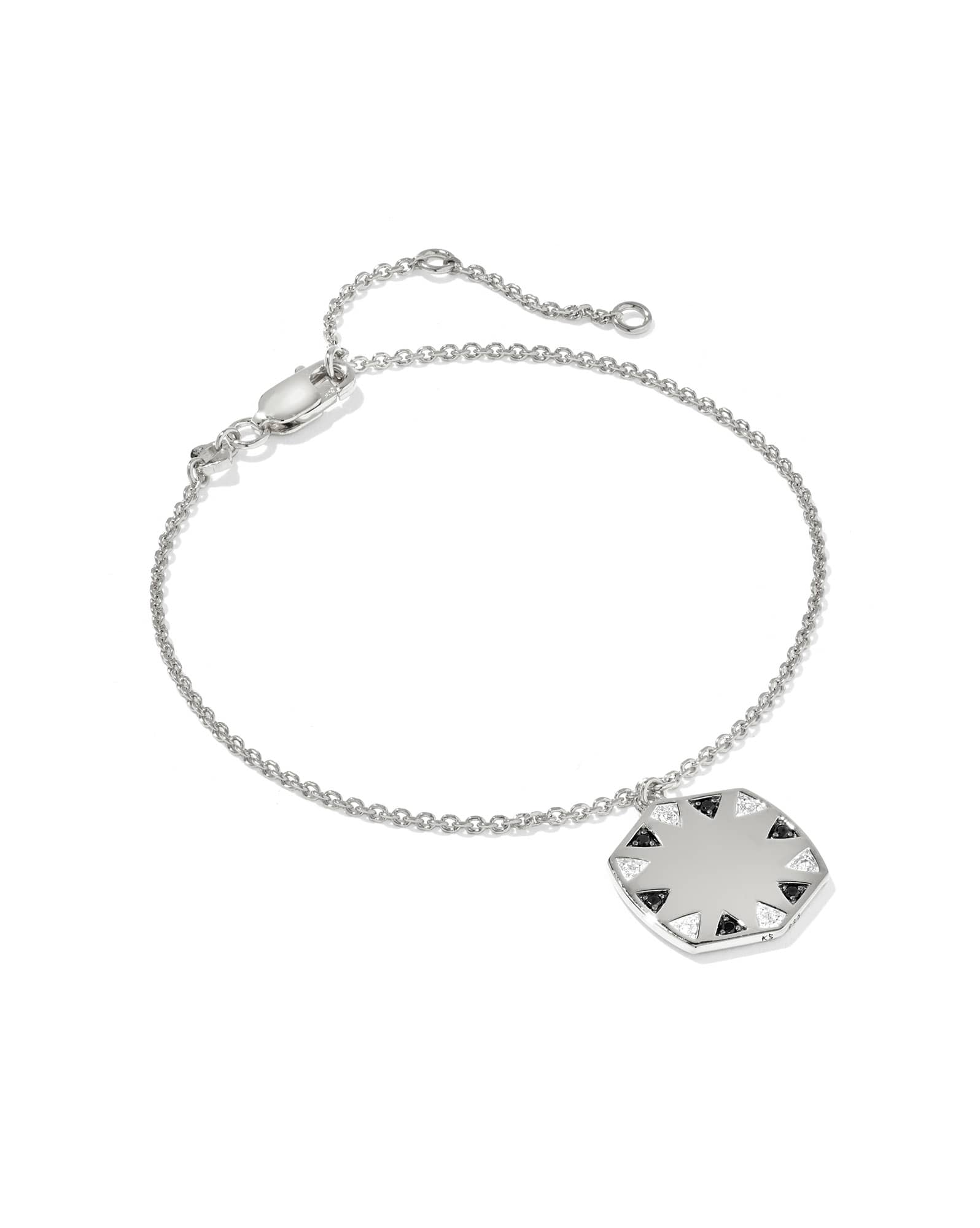 Large Metal Davie Sterling Silver Delicate Chain Bracelet 