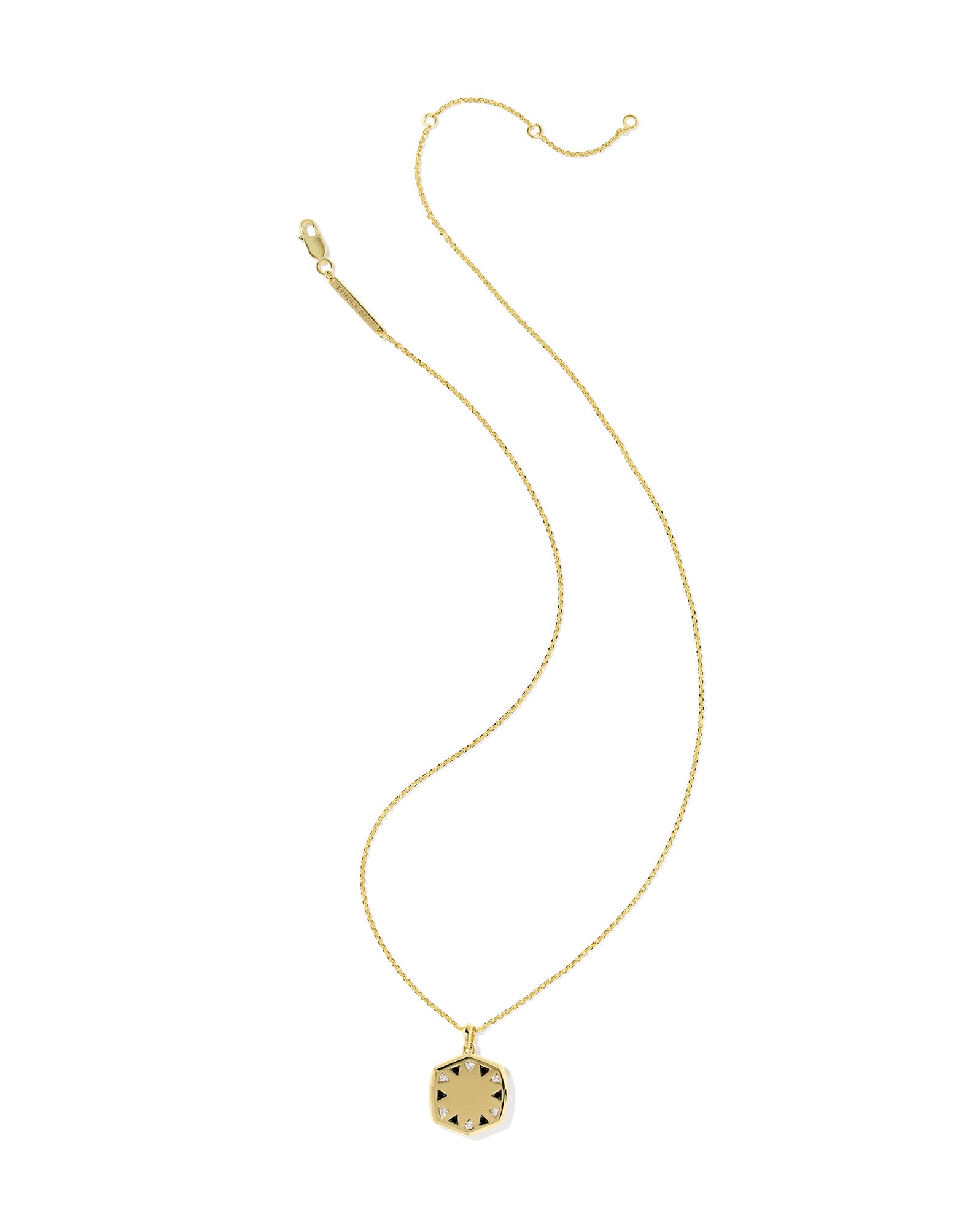 Large Metal Davie 18k Gold Vermeil Locket Necklace 