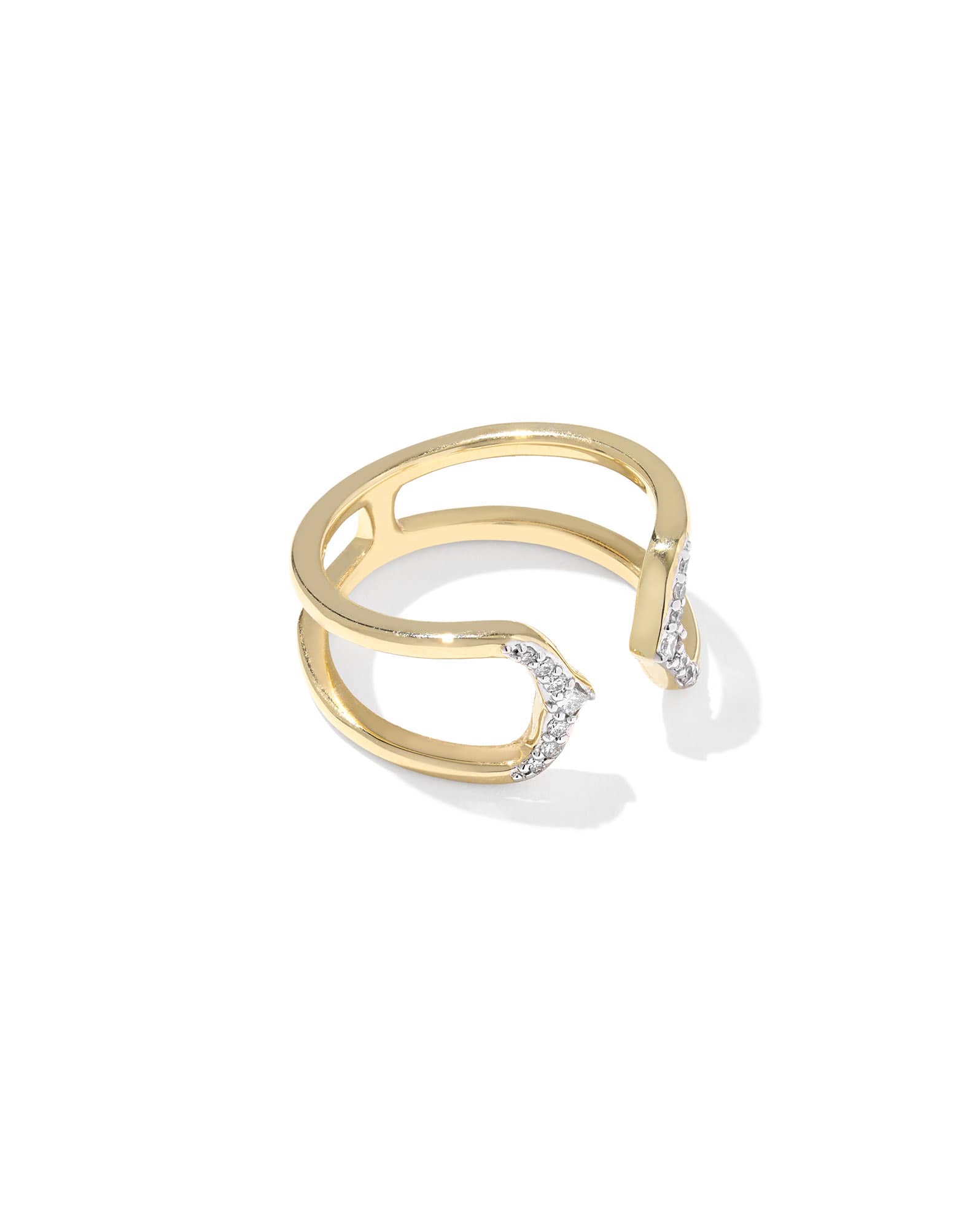 0.12 ct Sophee 14k Yellow Gold Open Frame Ring 