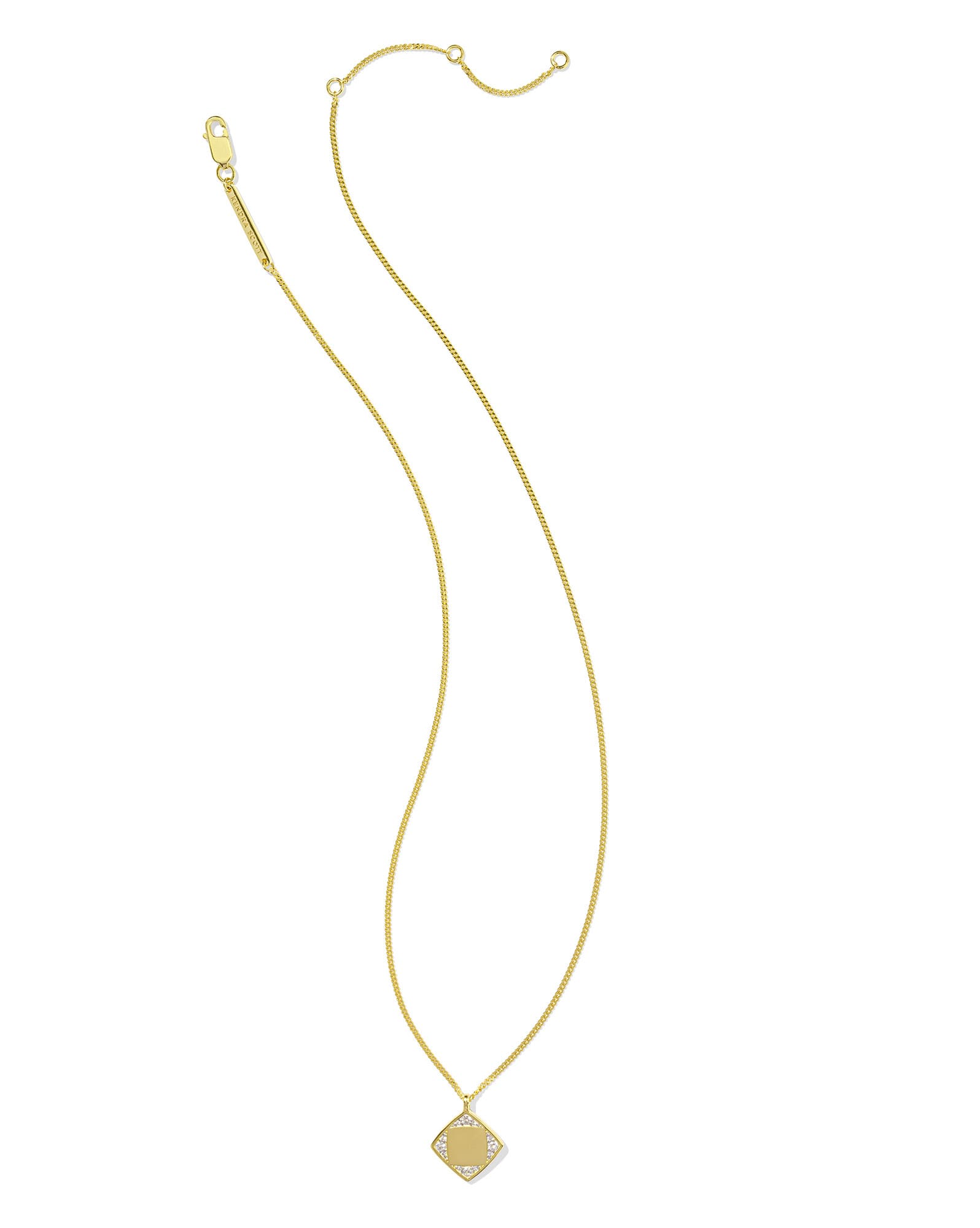 Ashby 18k Gold Vermeil Pendant Necklace in White Topaz