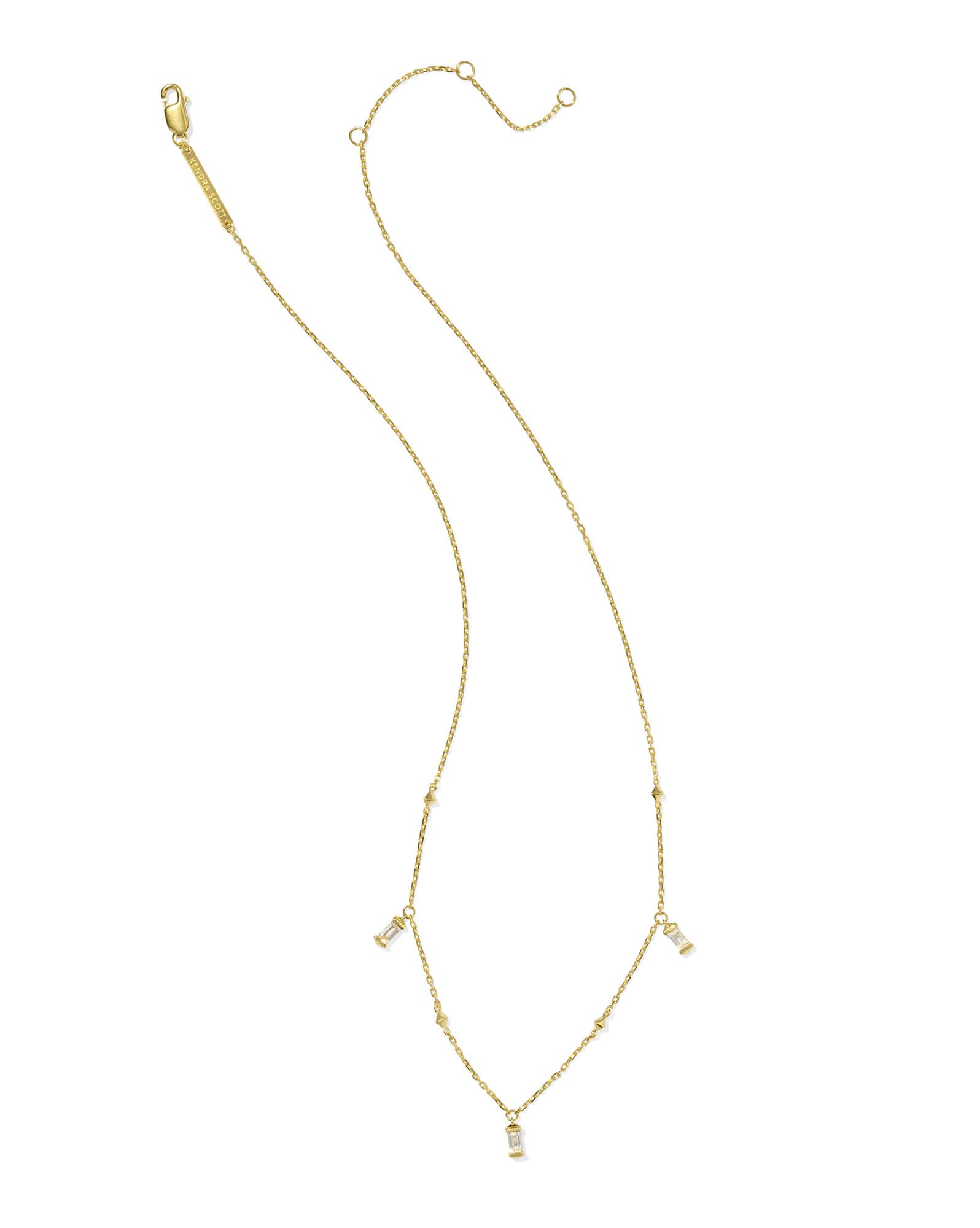 Blythe 18k Gold Vermeil Strand Necklace in White Topaz
