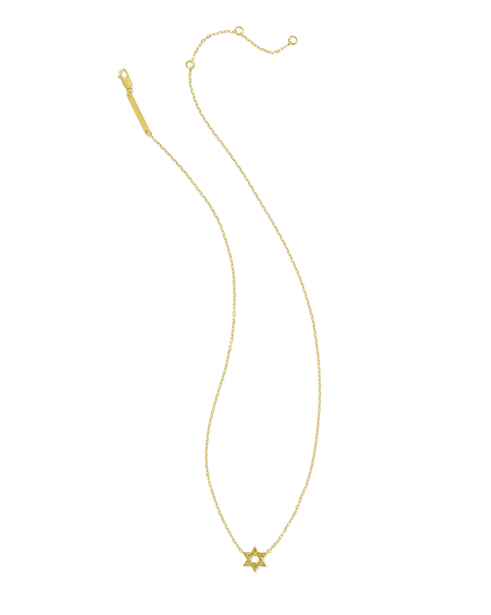 Star of David Pendant Necklace in 18k Gold Vermeil