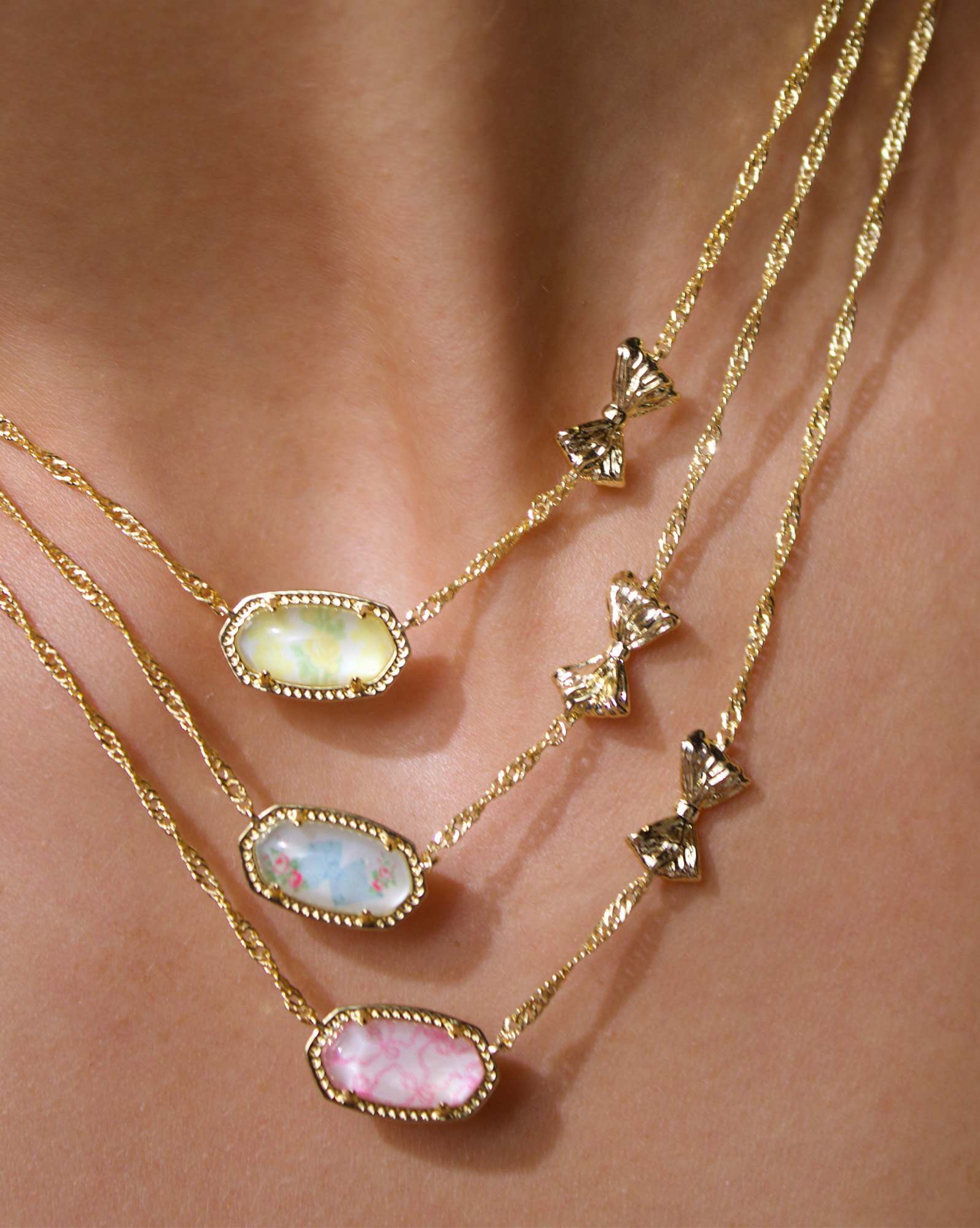 Kendra Scott x LoveShackFancy Bow Elisa Necklace 