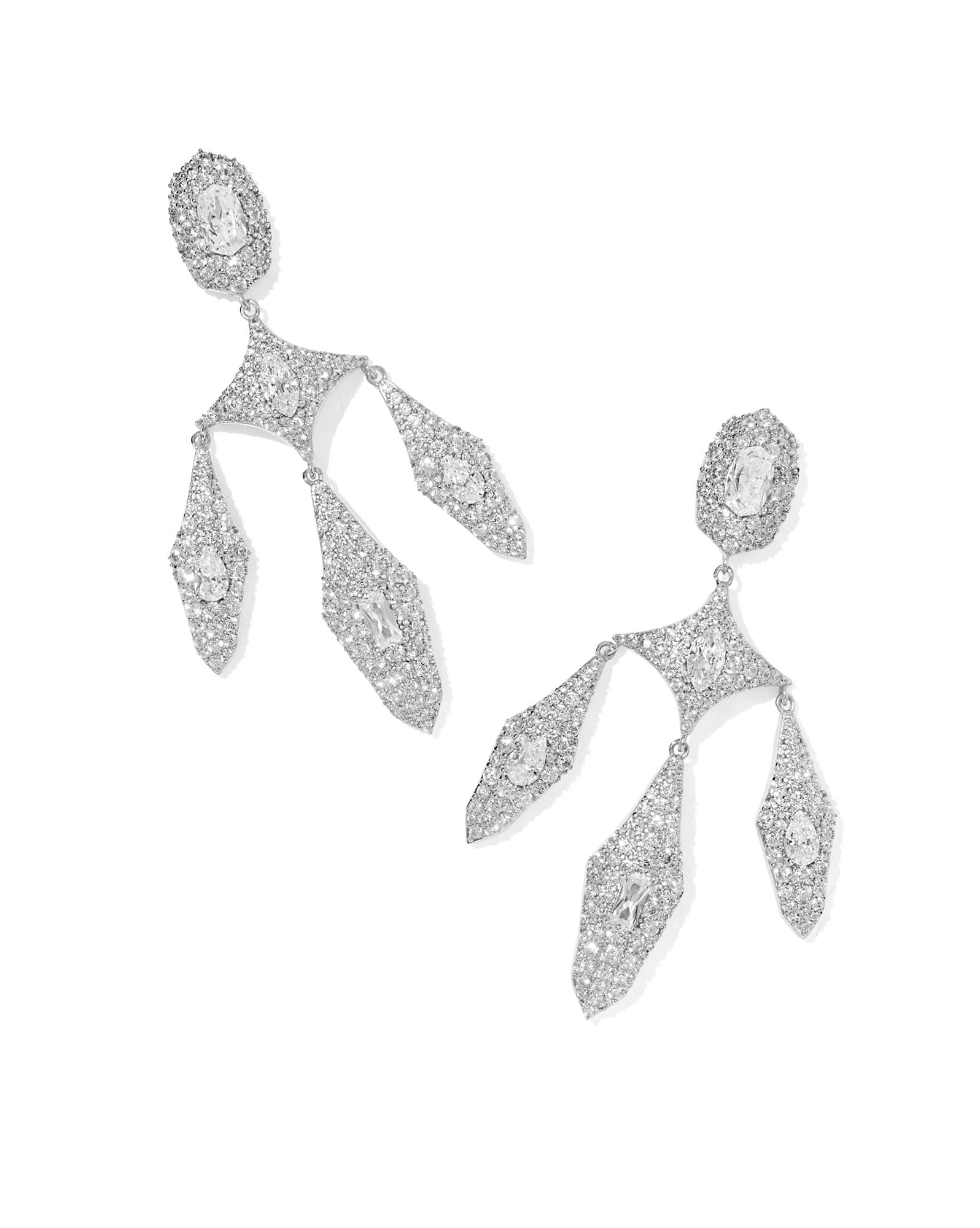 Bella Silver Statement Earrings