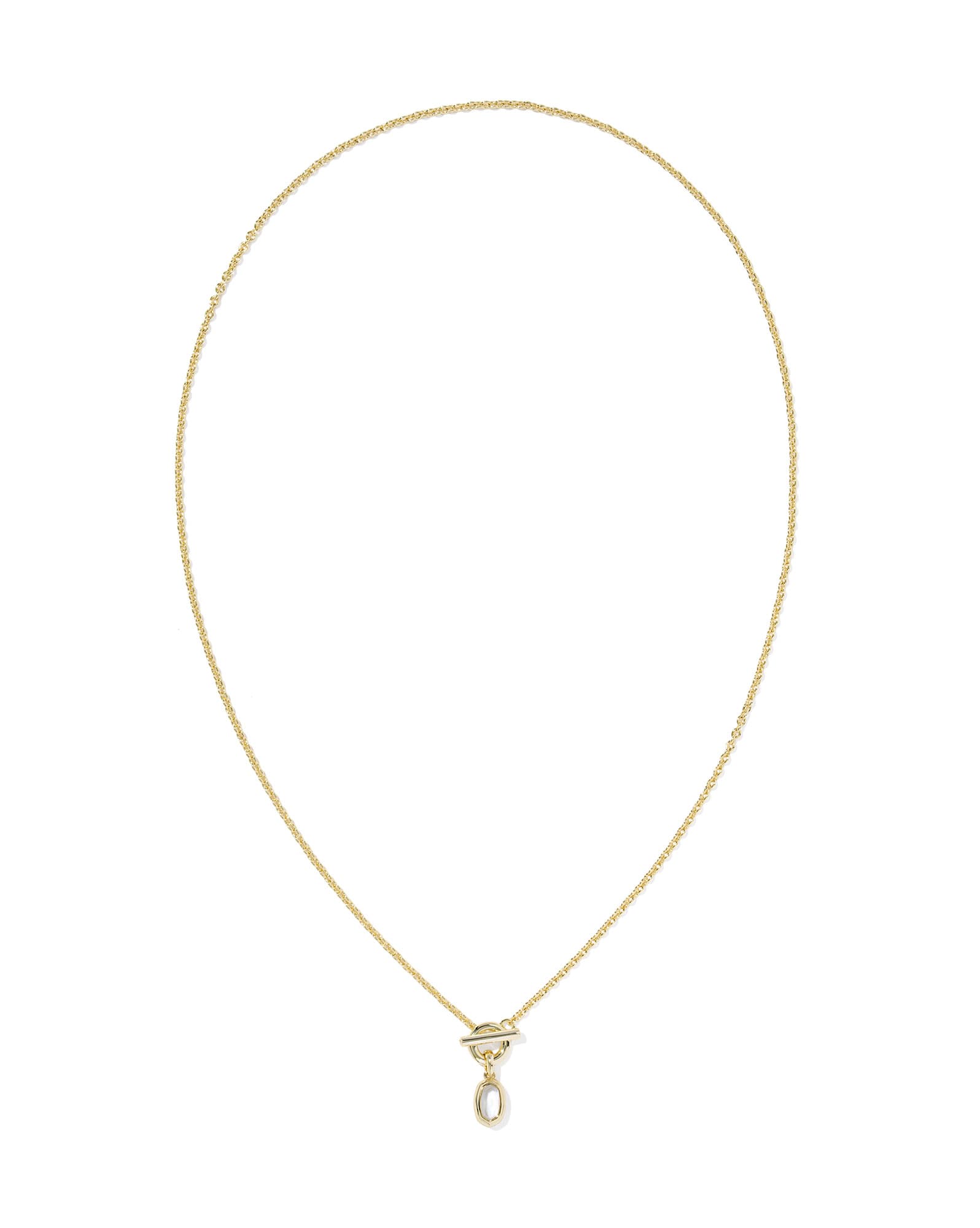 Mini Elisa Toggle Gold Short Pendant Necklace