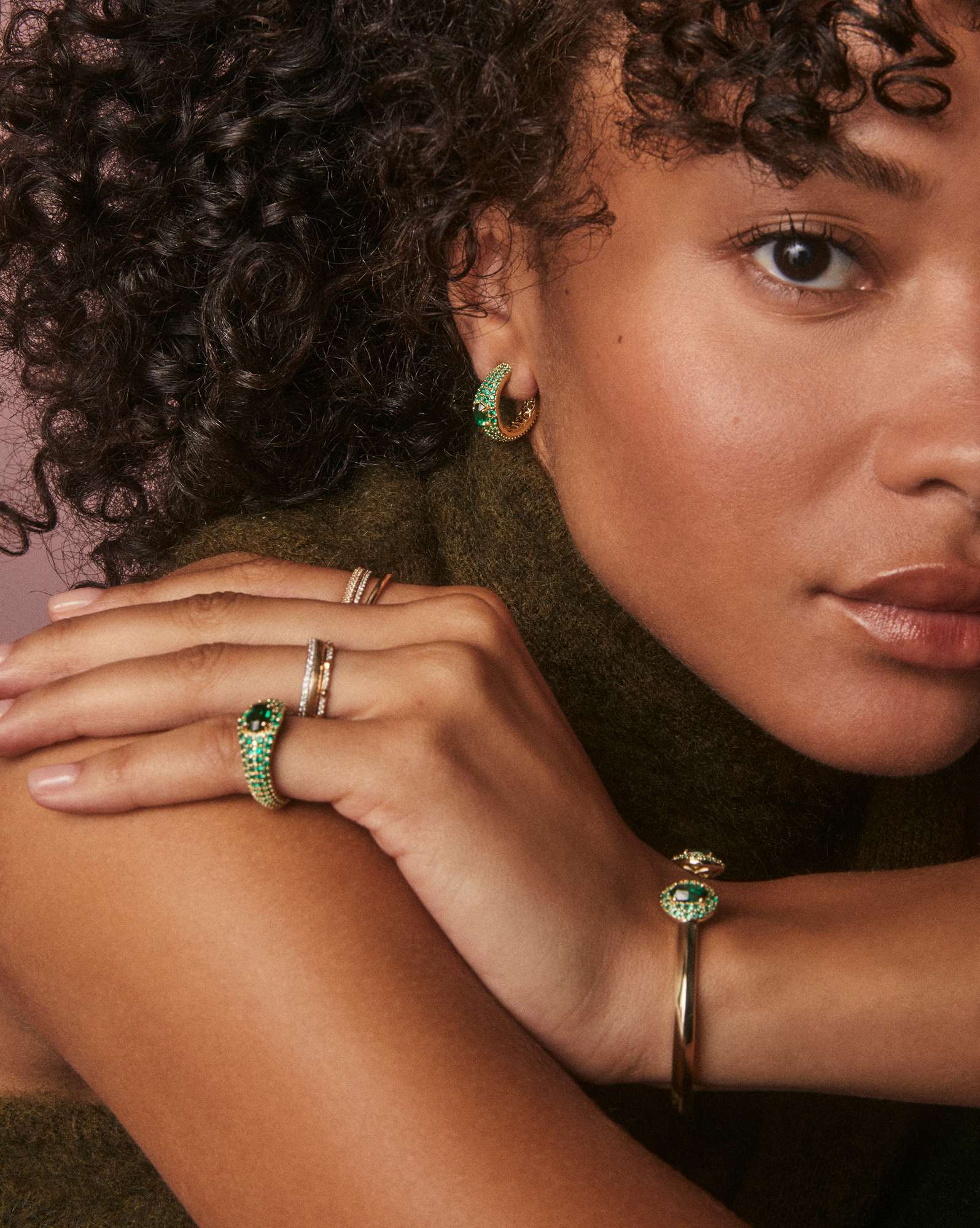 Bella Gold Hoop Earrings