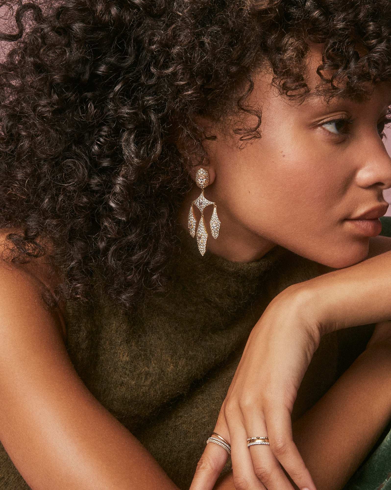 Bella Gold Statement Earrings