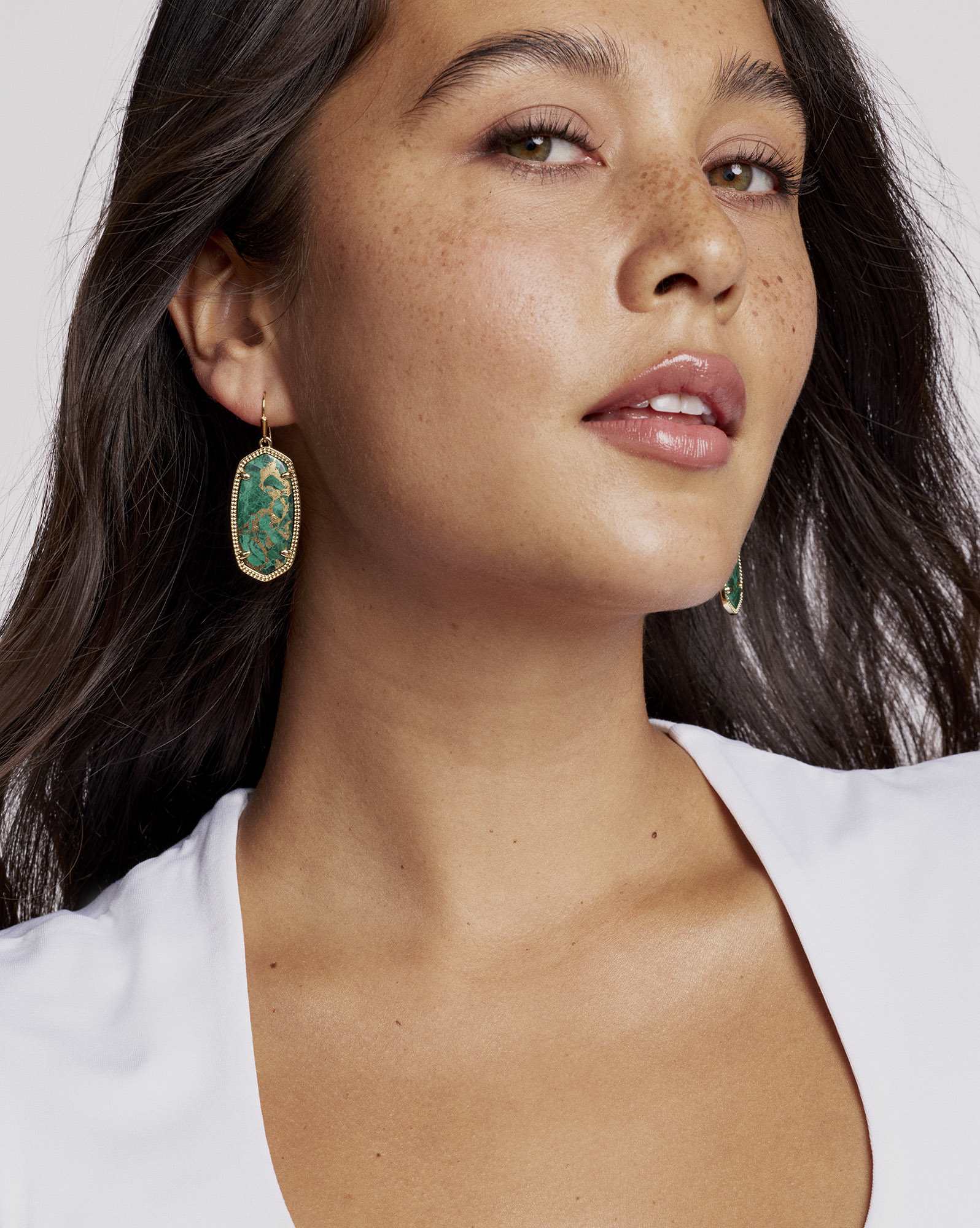 Elle Gold Drop Earrings