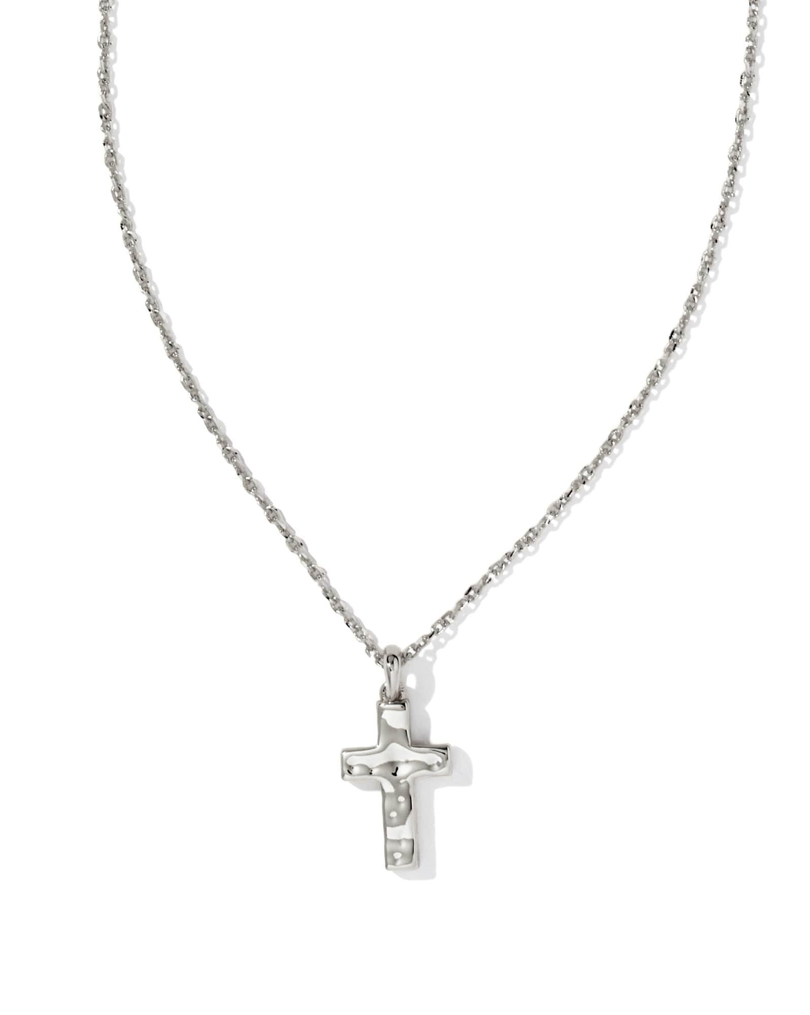 Cross Pendant Necklace in Silver