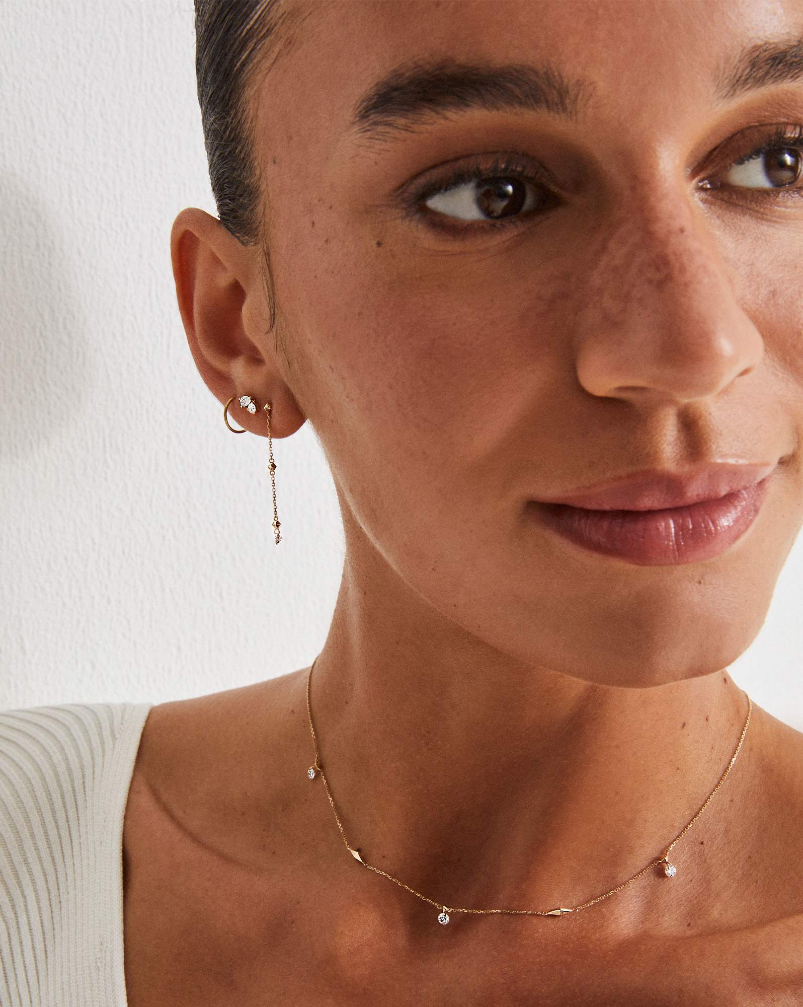 Lab Grown Diamond Toi et Moi Stud Earrings