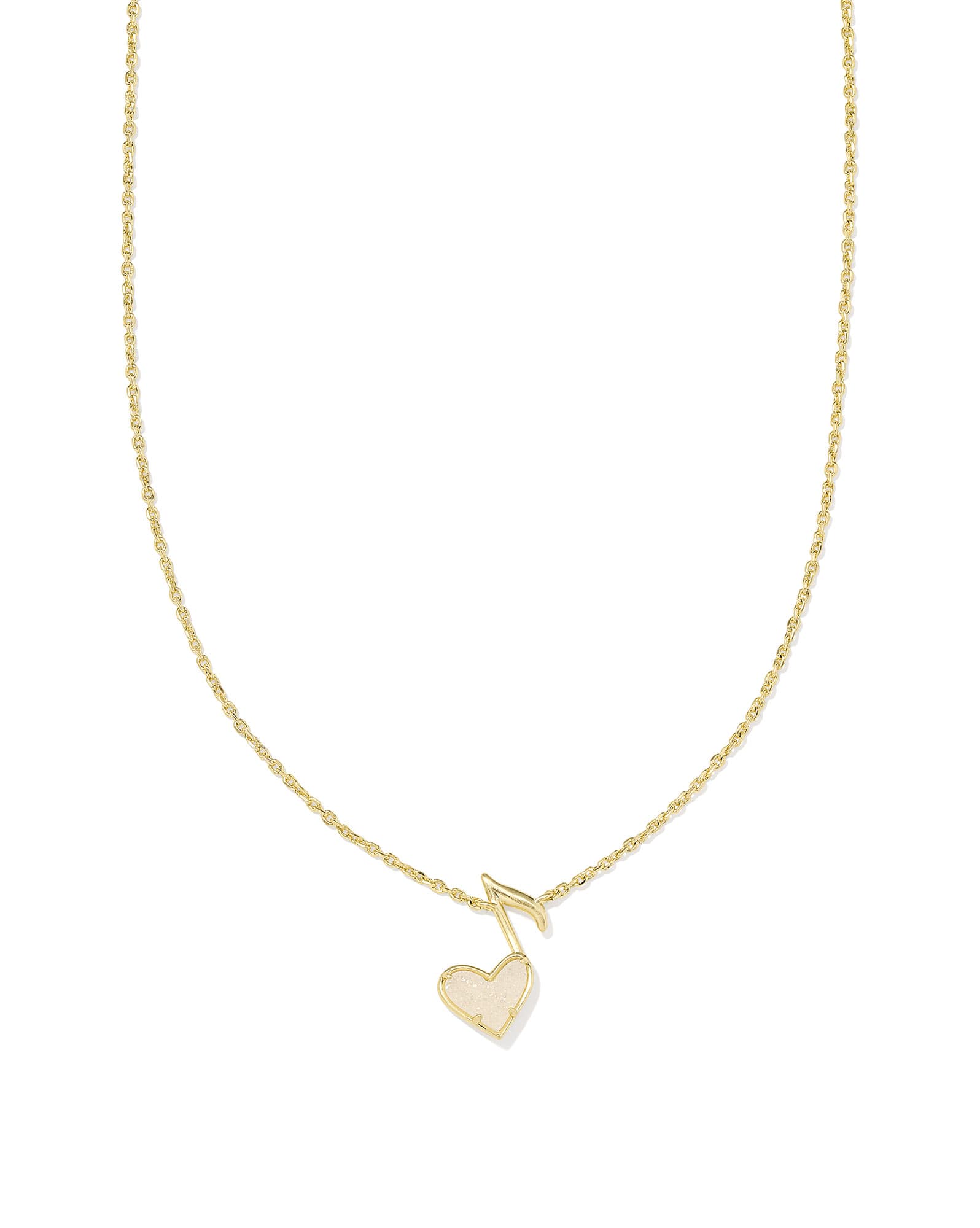 Dolly Parton x Kendra Scott Ari Heart Music Note Short Pendant Necklace
