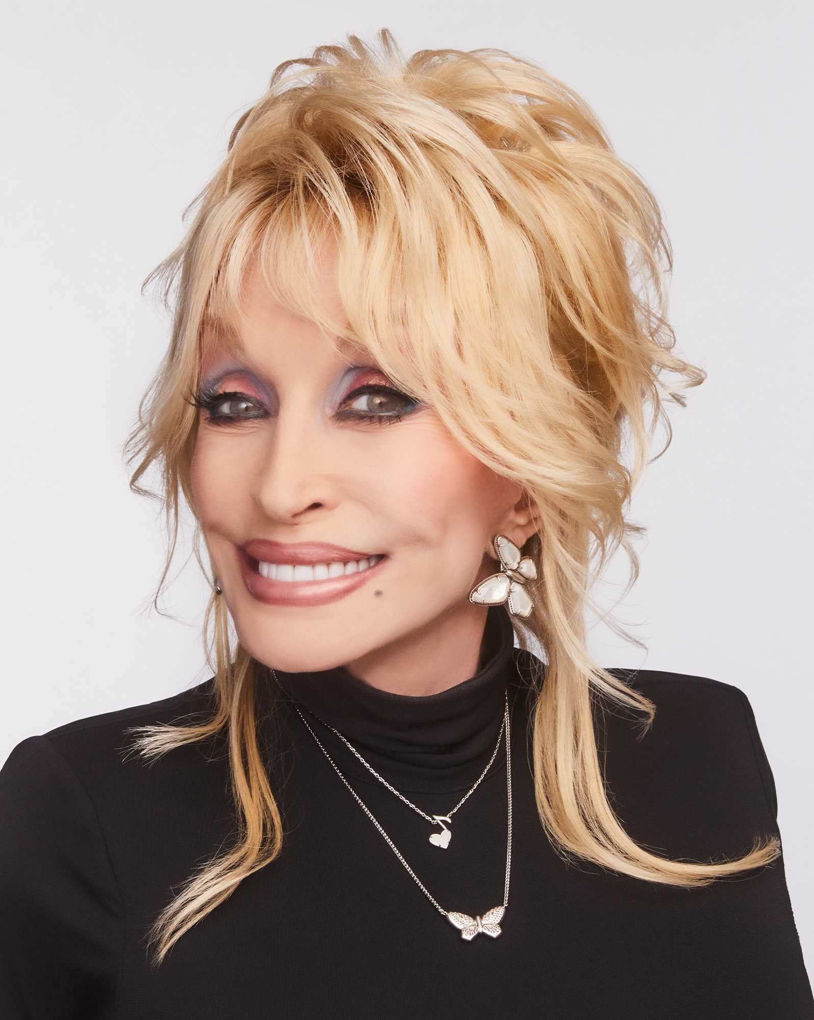 Dolly Parton x Kendra Scott Vintage Silver Ari Heart Music Note Short Pendant Necklace in Iridescent Drusy