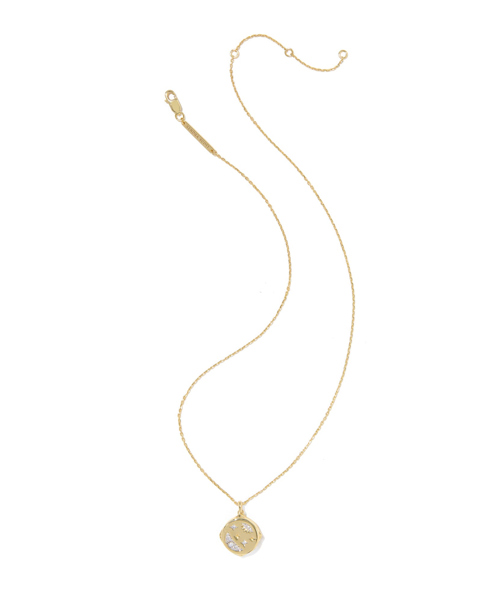 Skye Celestial 18k Yellow Gold Vermeil Locket Pendant Necklace 