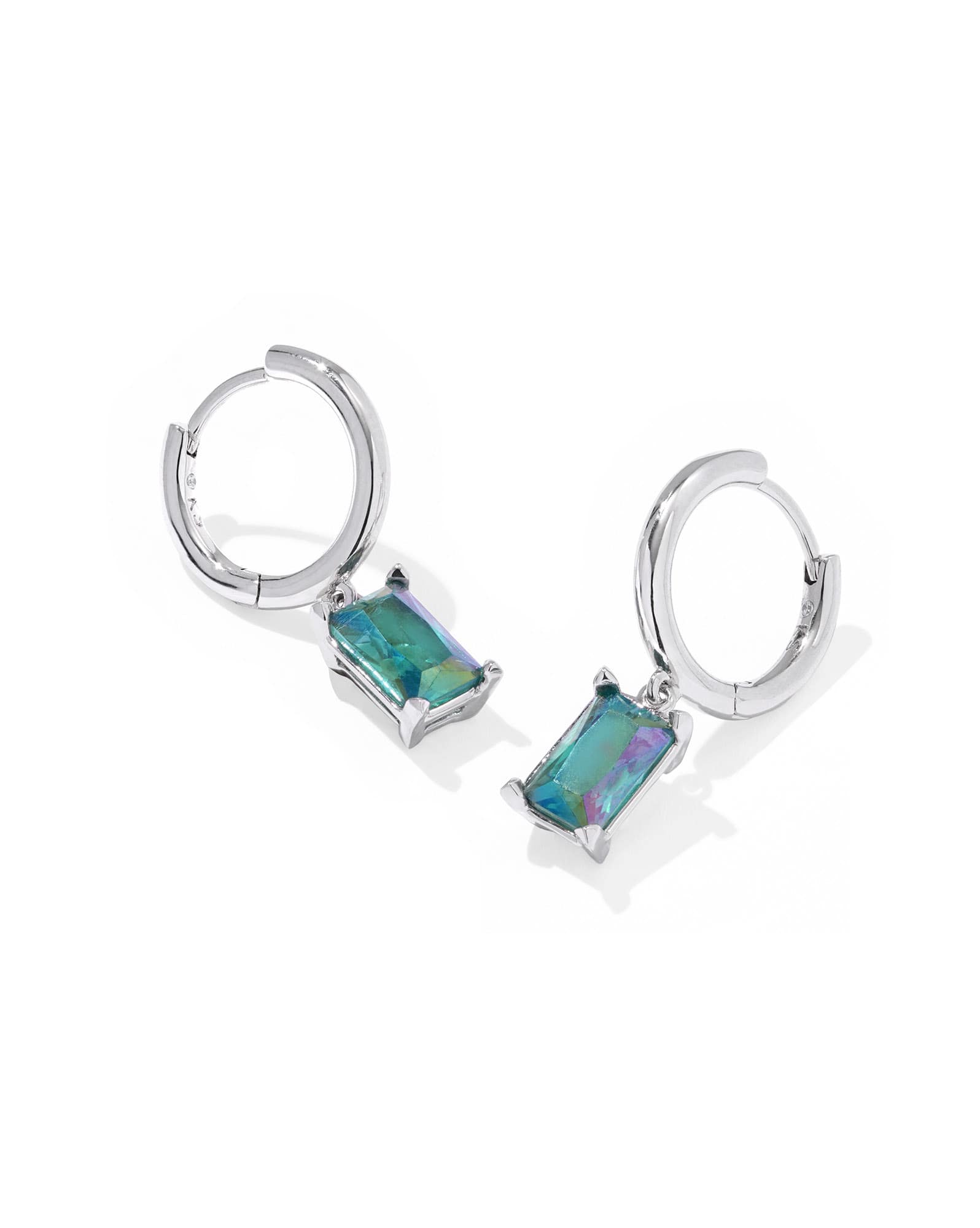 Ashley Silver Huggie Earrings