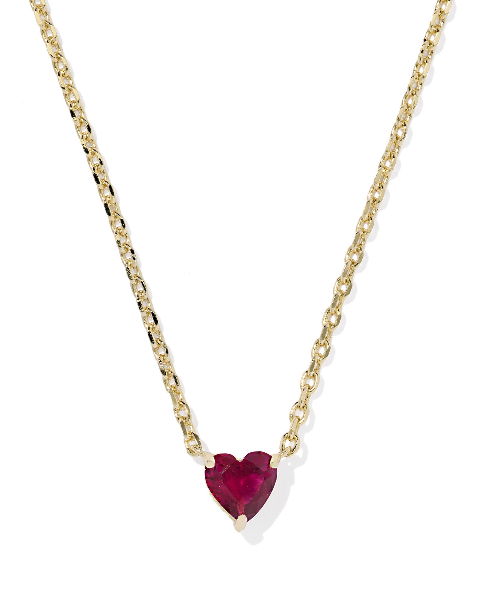 Ayla Heart Gold Short Pendant Necklace