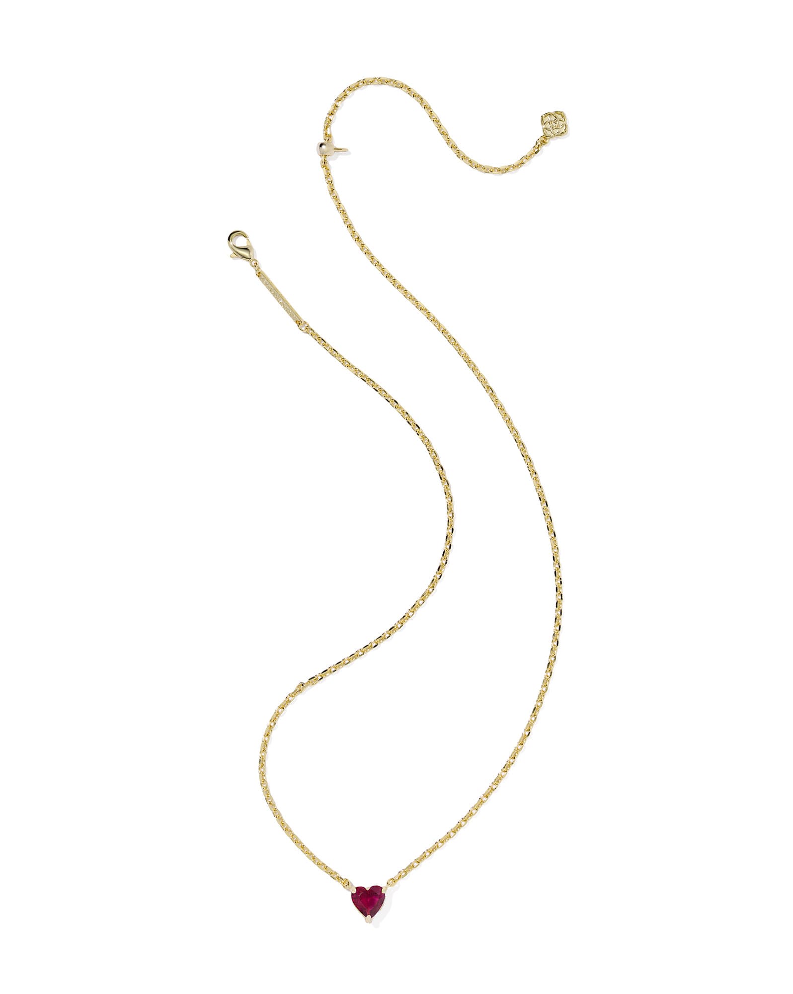 Ayla Heart Gold Short Pendant Necklace