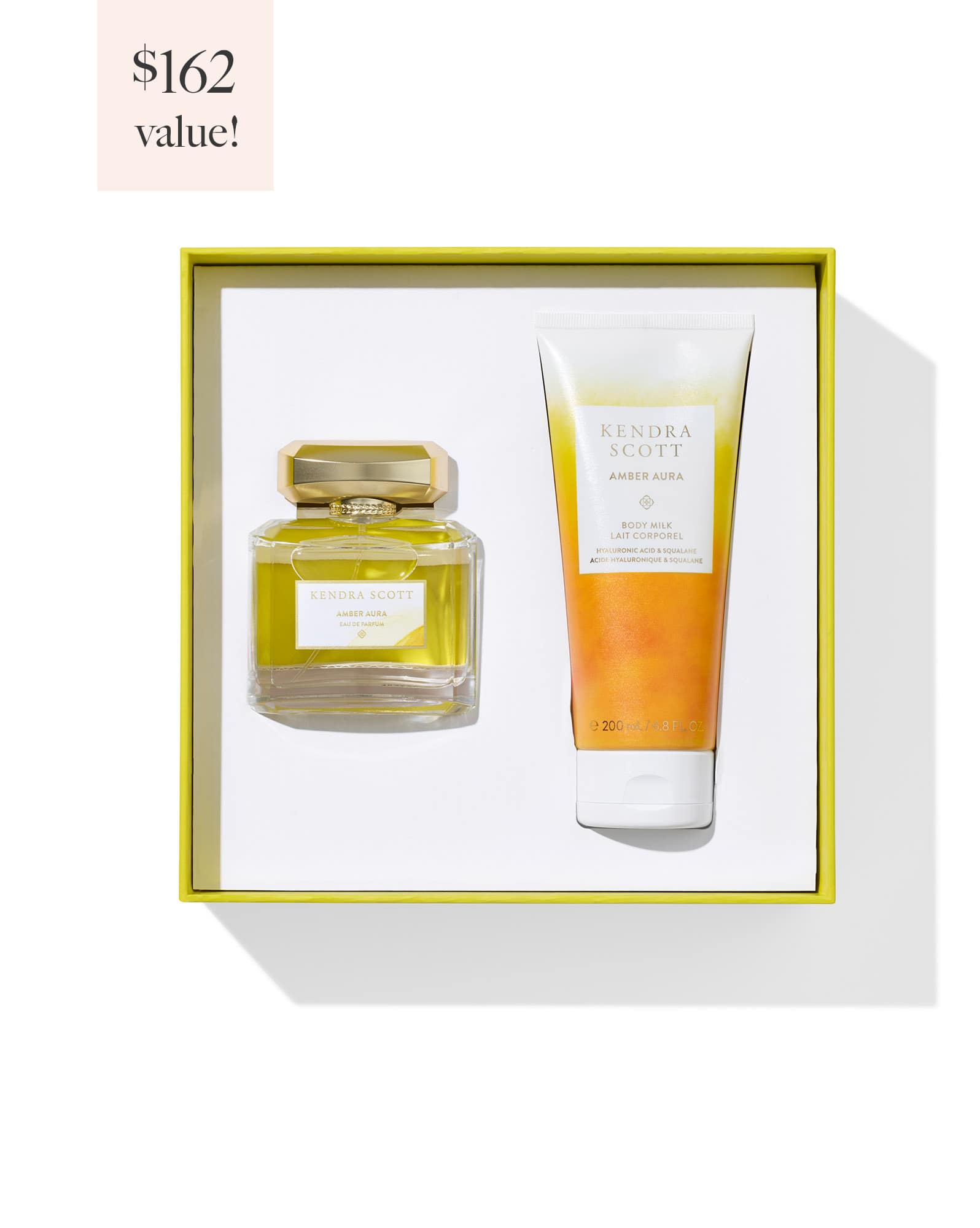 Body Milk and 75ml Fragrance Gift Set in Amber Aura