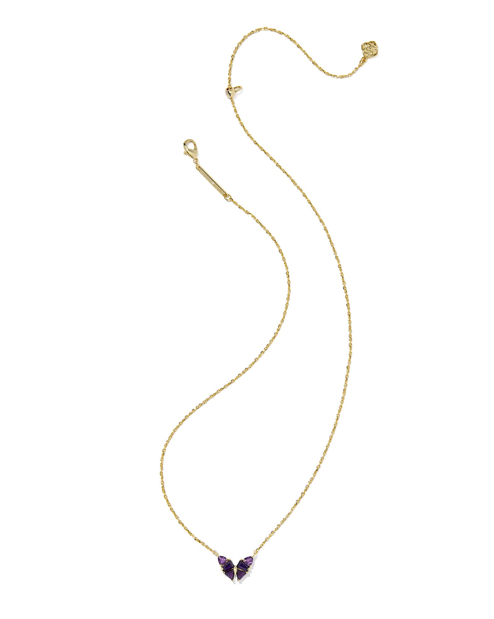 Blair Butterfly Gold Small Short Pendant Necklace  