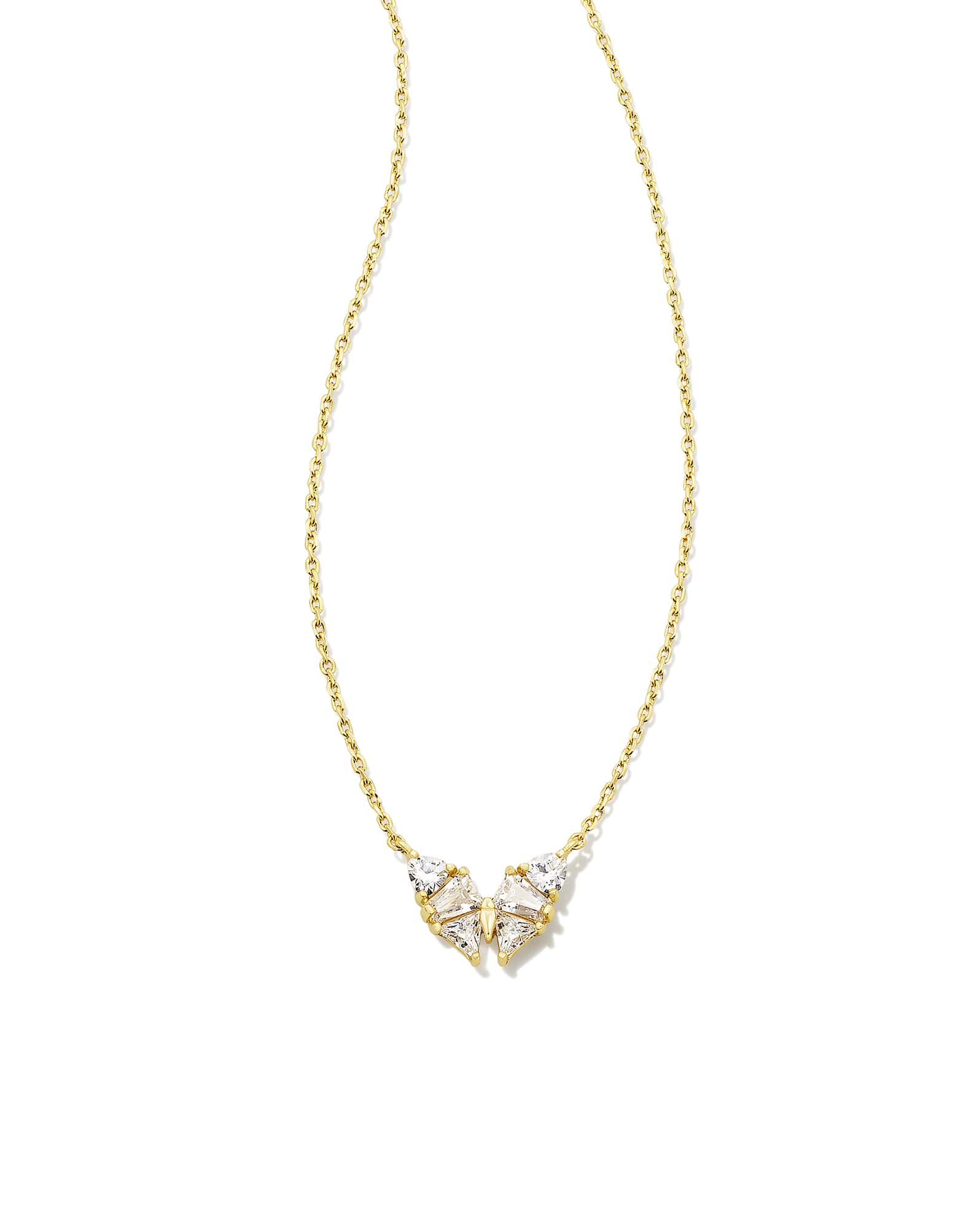 Blair Butterfly Gold Small Short Pendant Necklace  