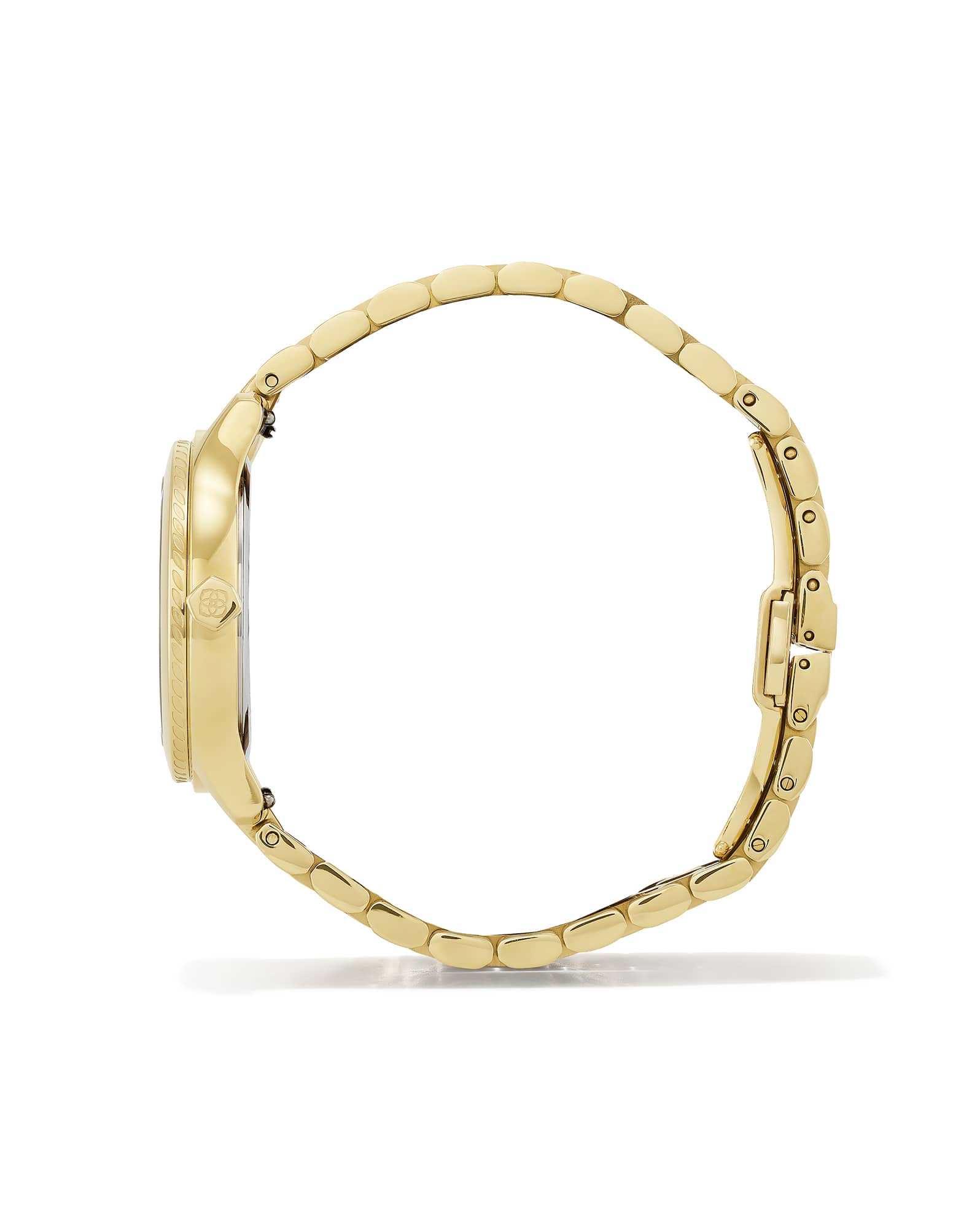 Alex Gold Tone Stainless Steel 35mm Watch in Burgundy Quartz