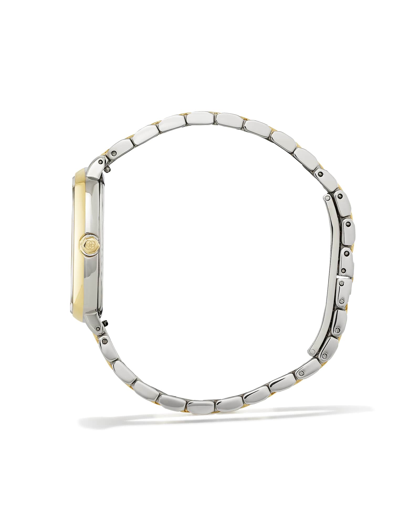 Elle Two Tone Stainless Steel Watch in Ivory Mother-of-Pearl