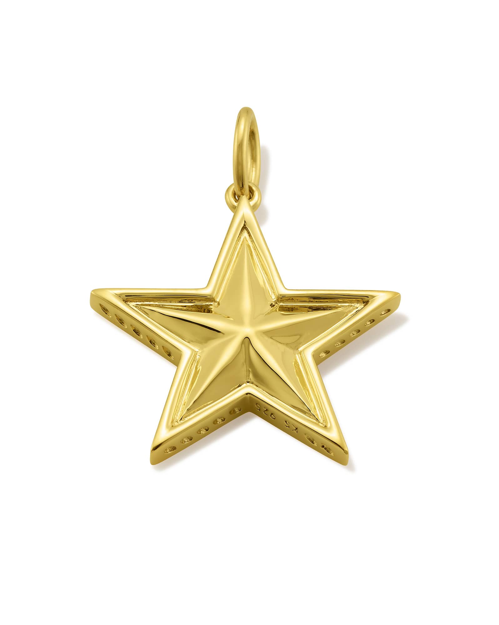 Large Star Charm in 18k Gold Vermeil