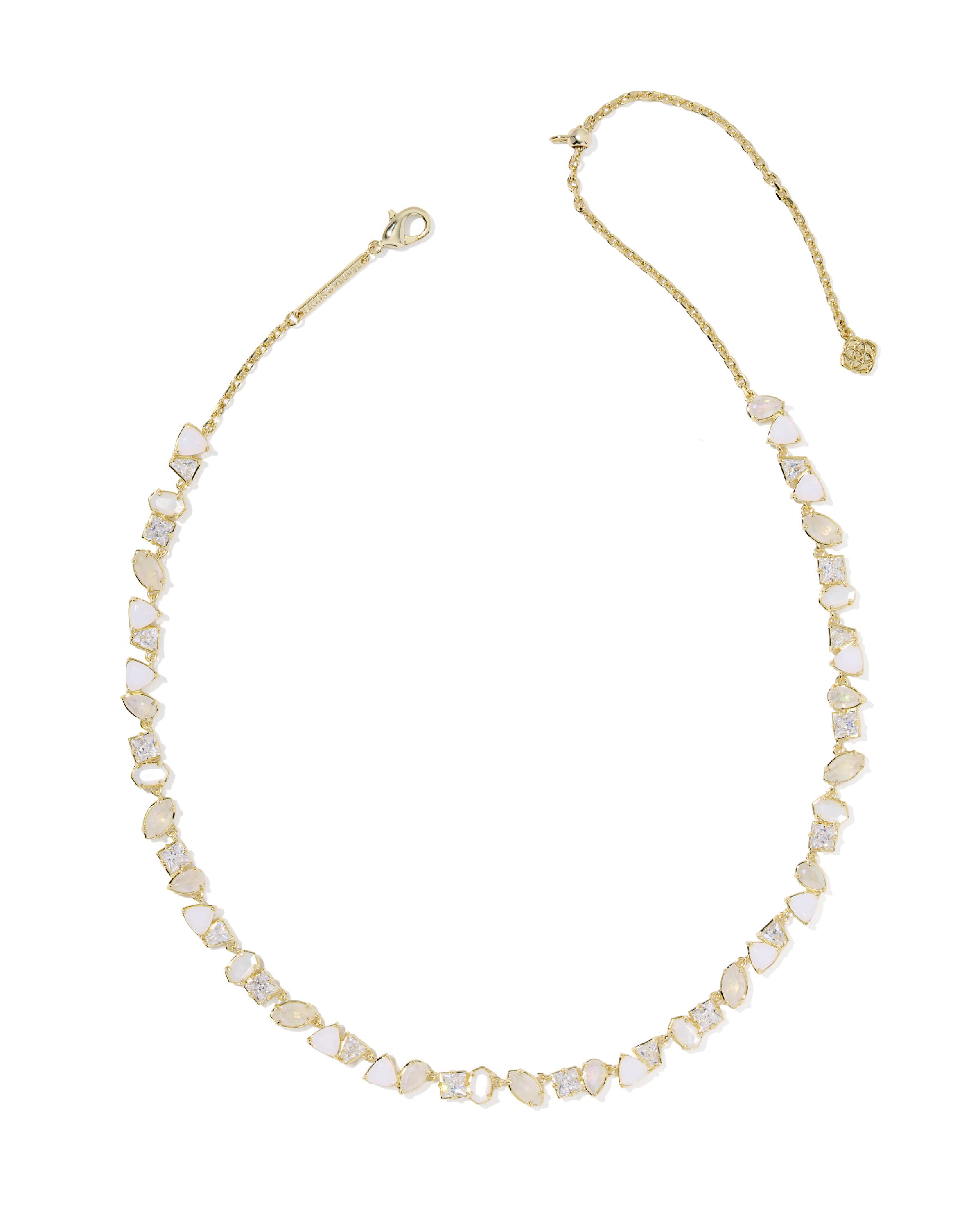 Isabelle Gold Tennis Necklace 