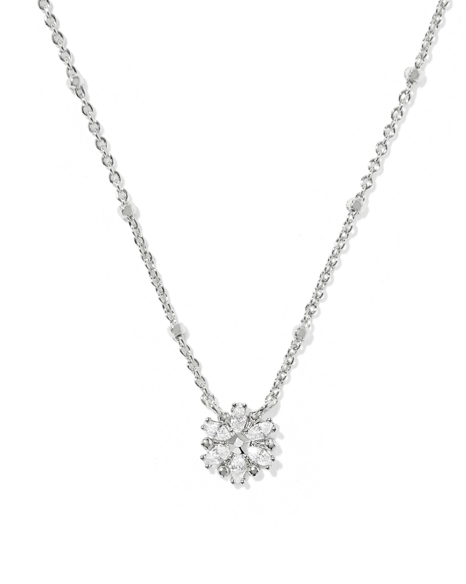 Mylah Silver Short Pendant Necklace