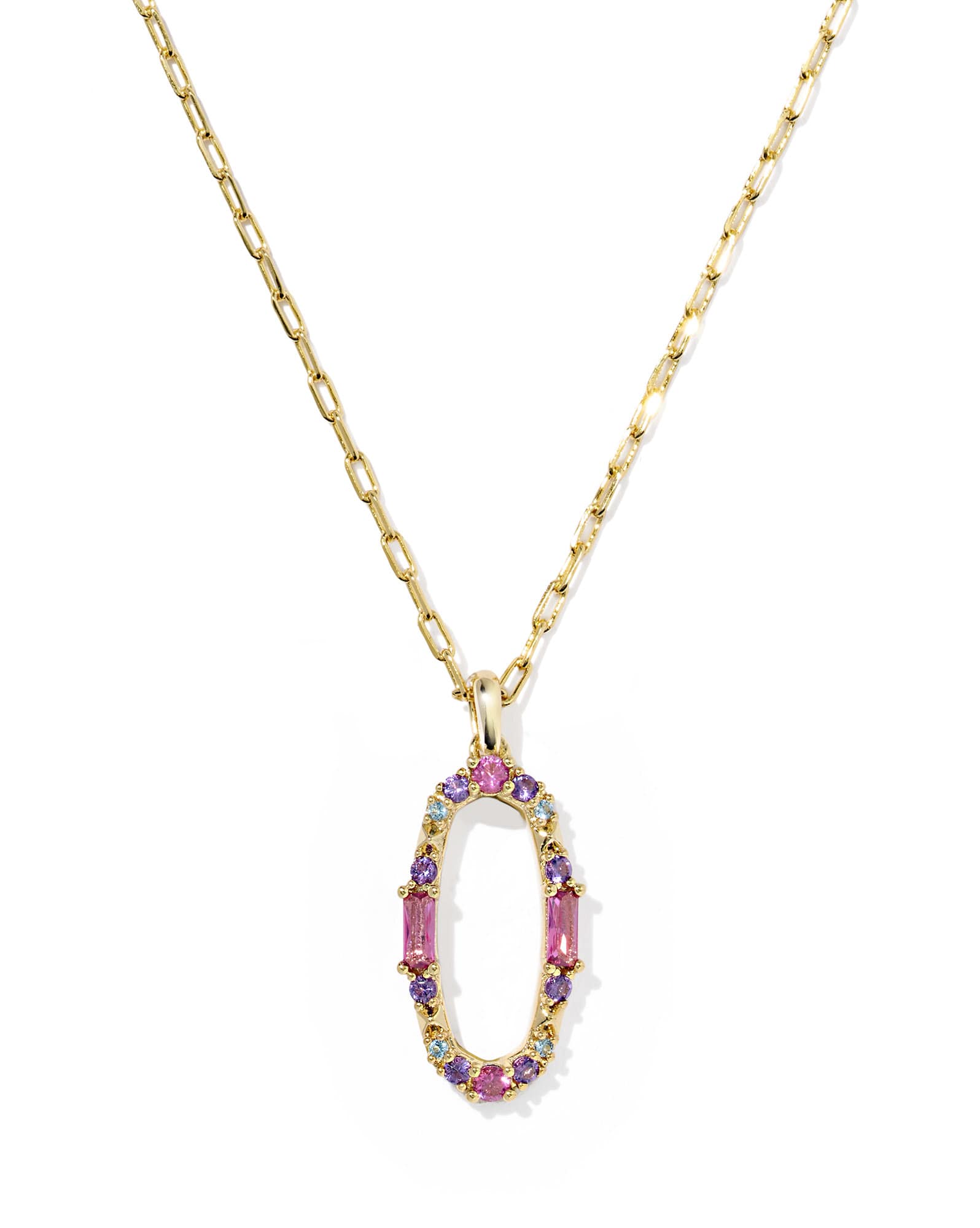 Essie Pave Gold Short Pendant Necklace