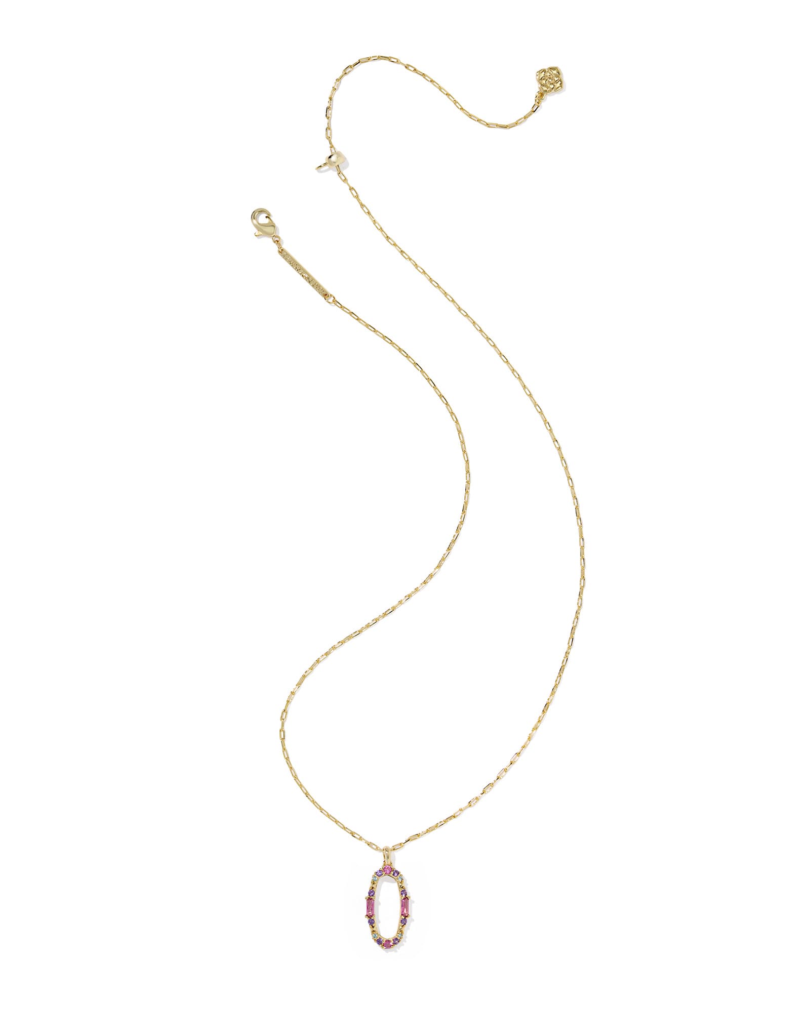 Essie Pave Gold Short Pendant Necklace