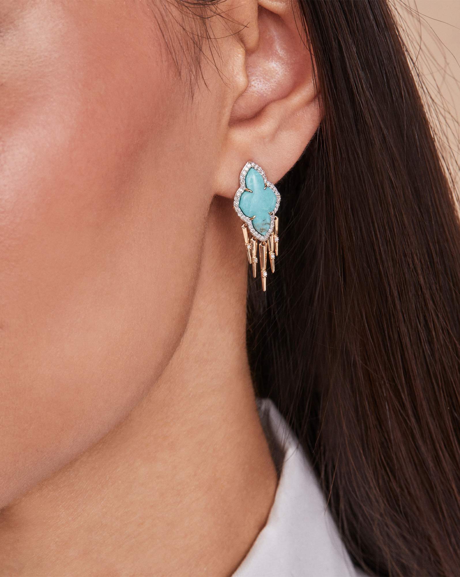 Abbie Fringe Drop Earrings 
