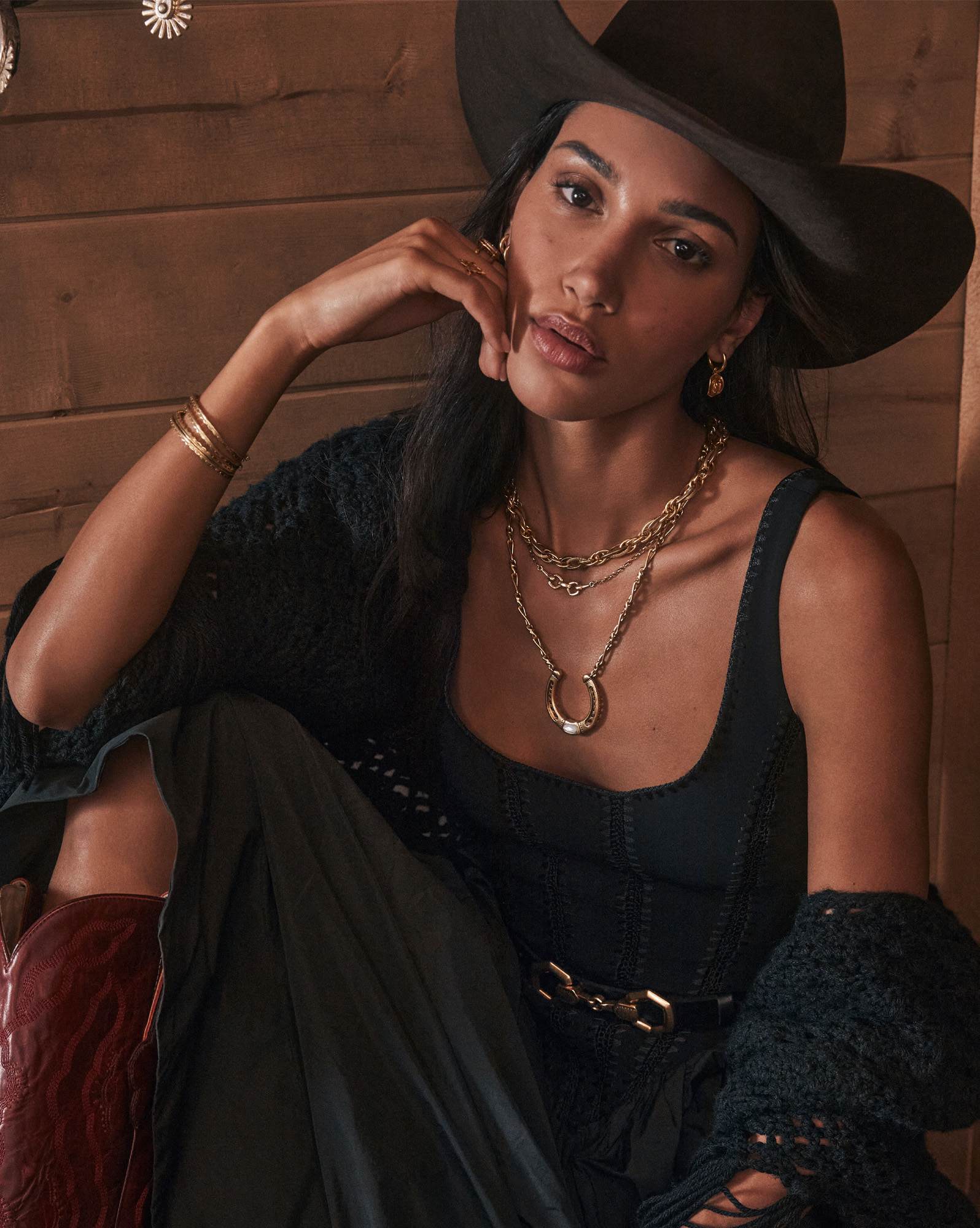 Beau Horse Bit Belt in Black