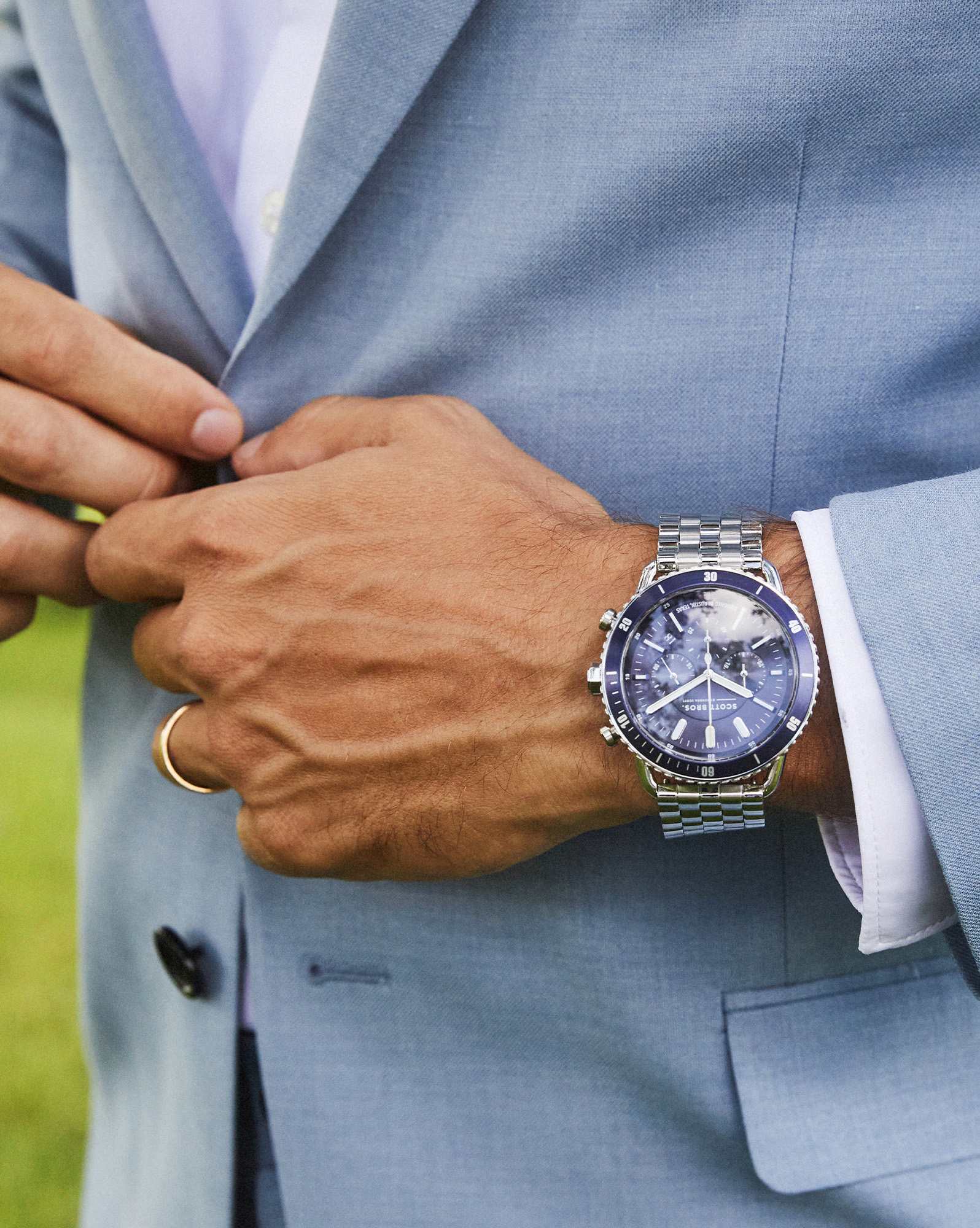 Beck Stainless Steel 44mm Chronograph Watch