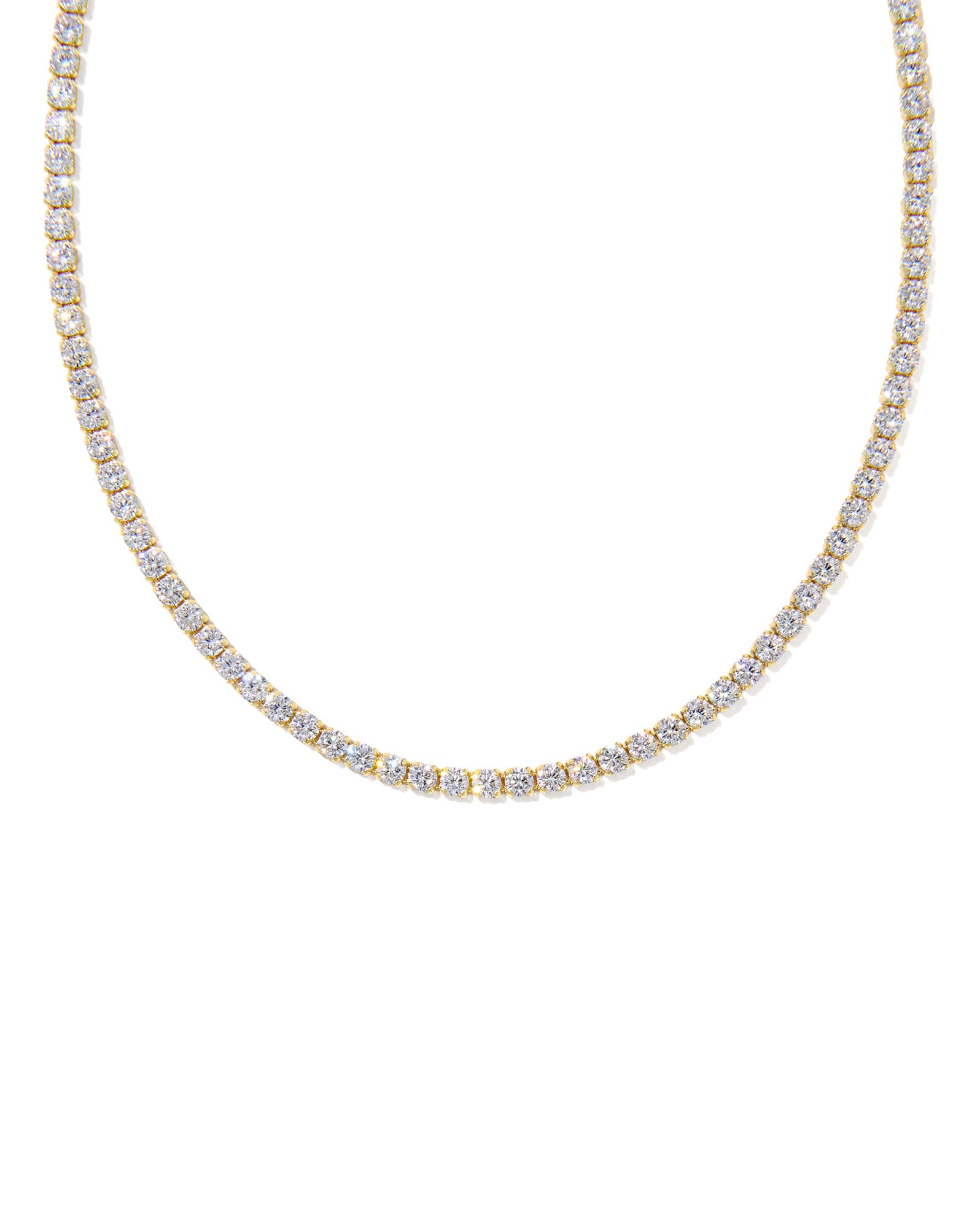 Renee Gold Tennis Necklace