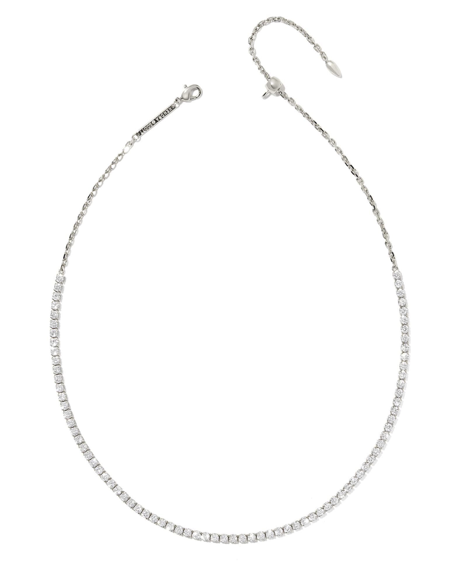 Renee Silver Tennis Necklace