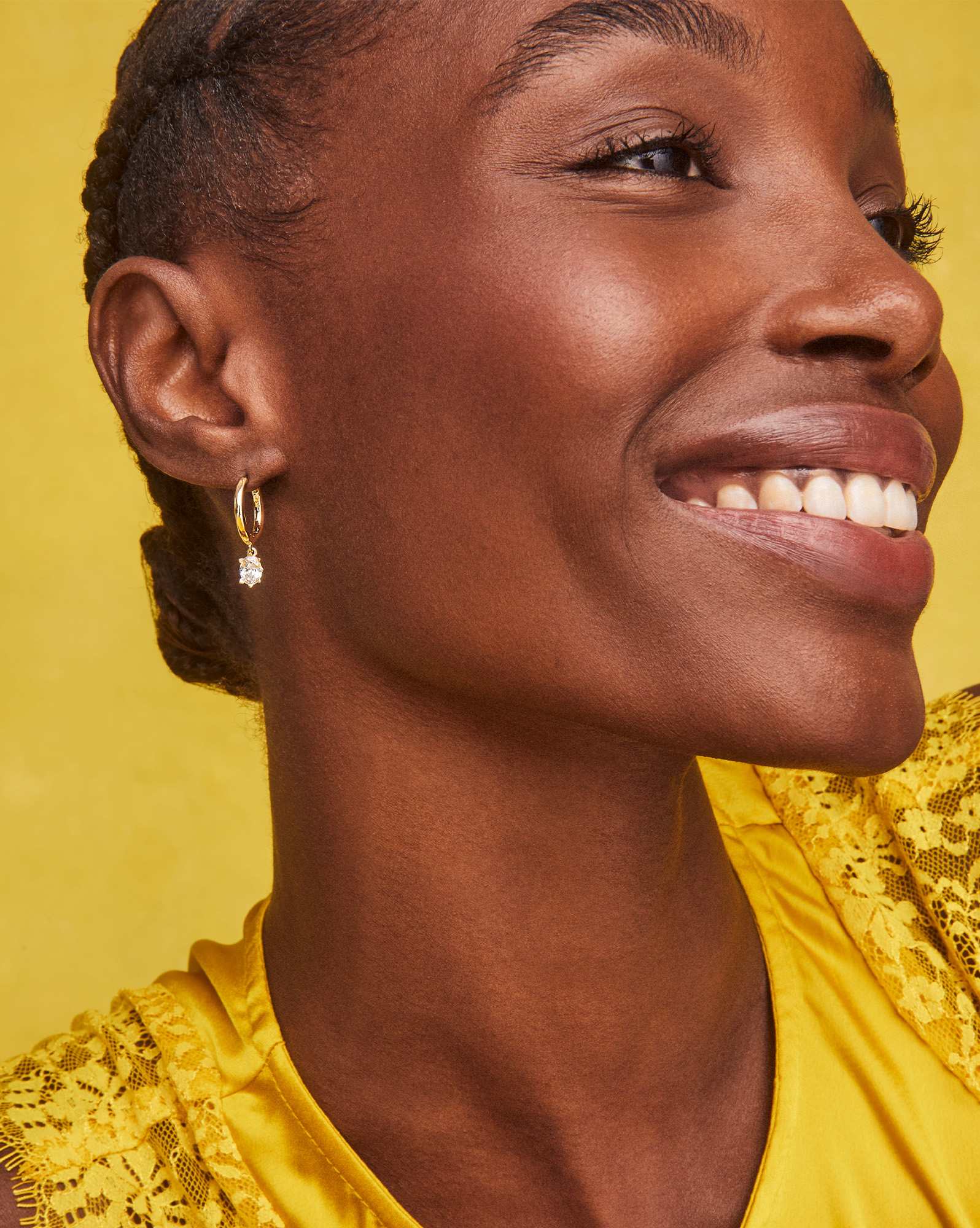 Cailin Single Stone Huggie Earrings