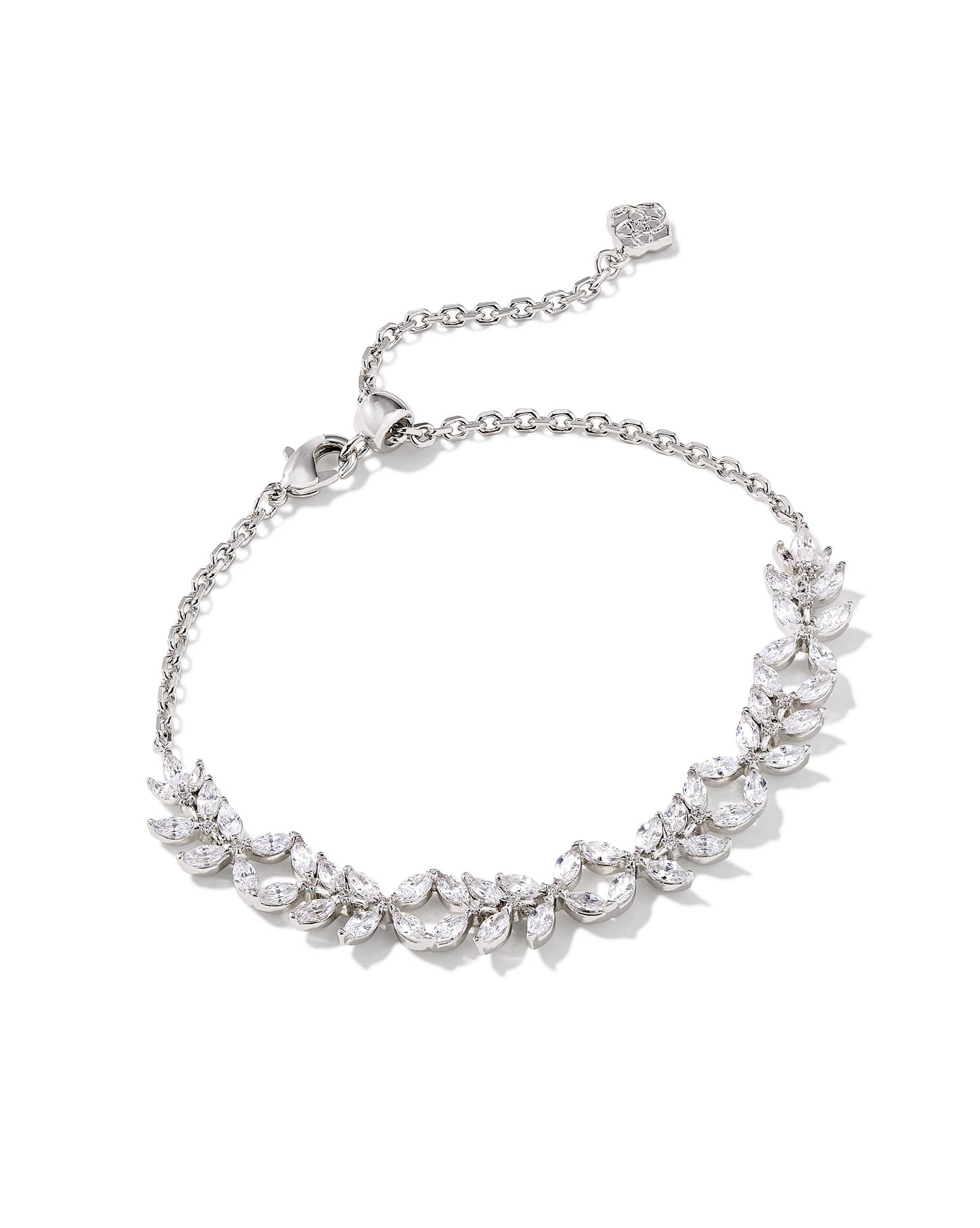 Rosalie Silver Tennis Bracelet in White CZ