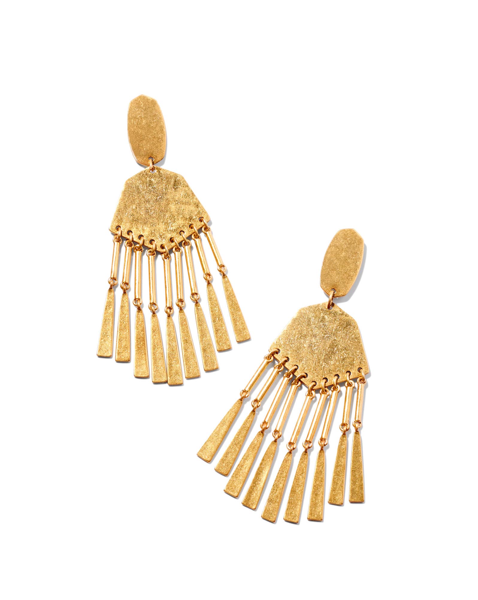 Lynne Statement Earrings in Vintage Gold